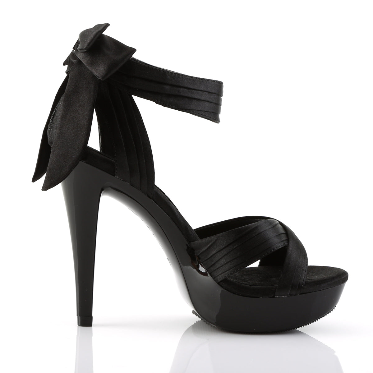 Fabulicious Sandales pour femmes COCKTAIL-568 blk satin / blk