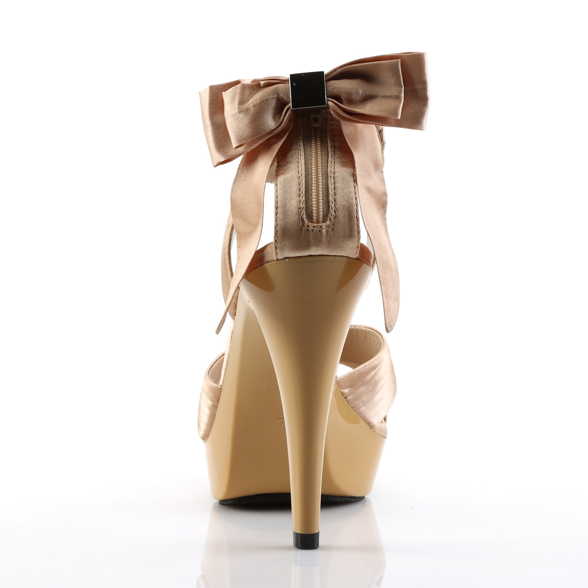 Fabulicious Sandales pour femmes COCKTAIL-568 Champagne Satin / Champagne