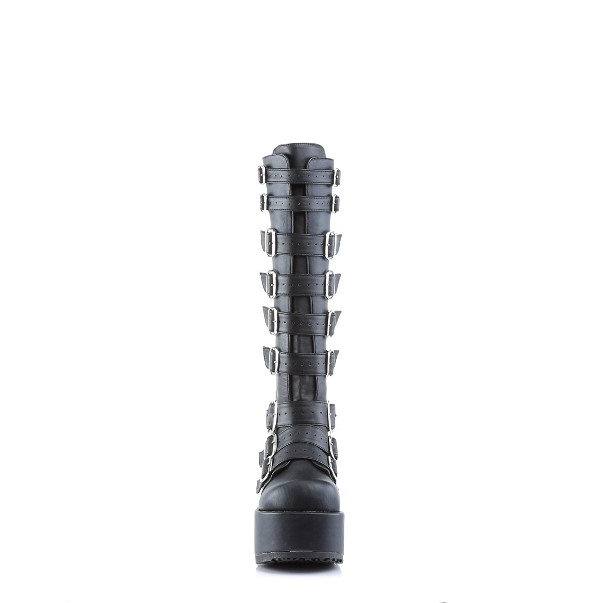 DemoniaCult Bottes de femmes CONCORD-108 Cuir végétalien BLK