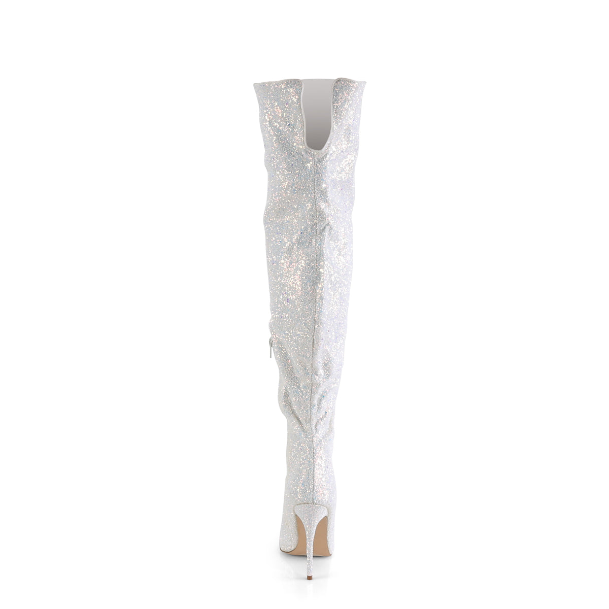 Pleaser Bottes pour femmes COURTLY-3015 WHT Multi Glitter