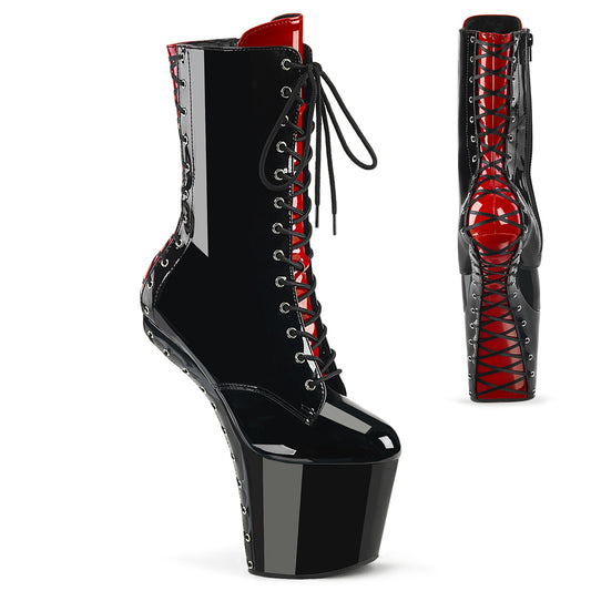 Pleaser   CRAZE-1040fh BLK-RED PAT / BLK RED