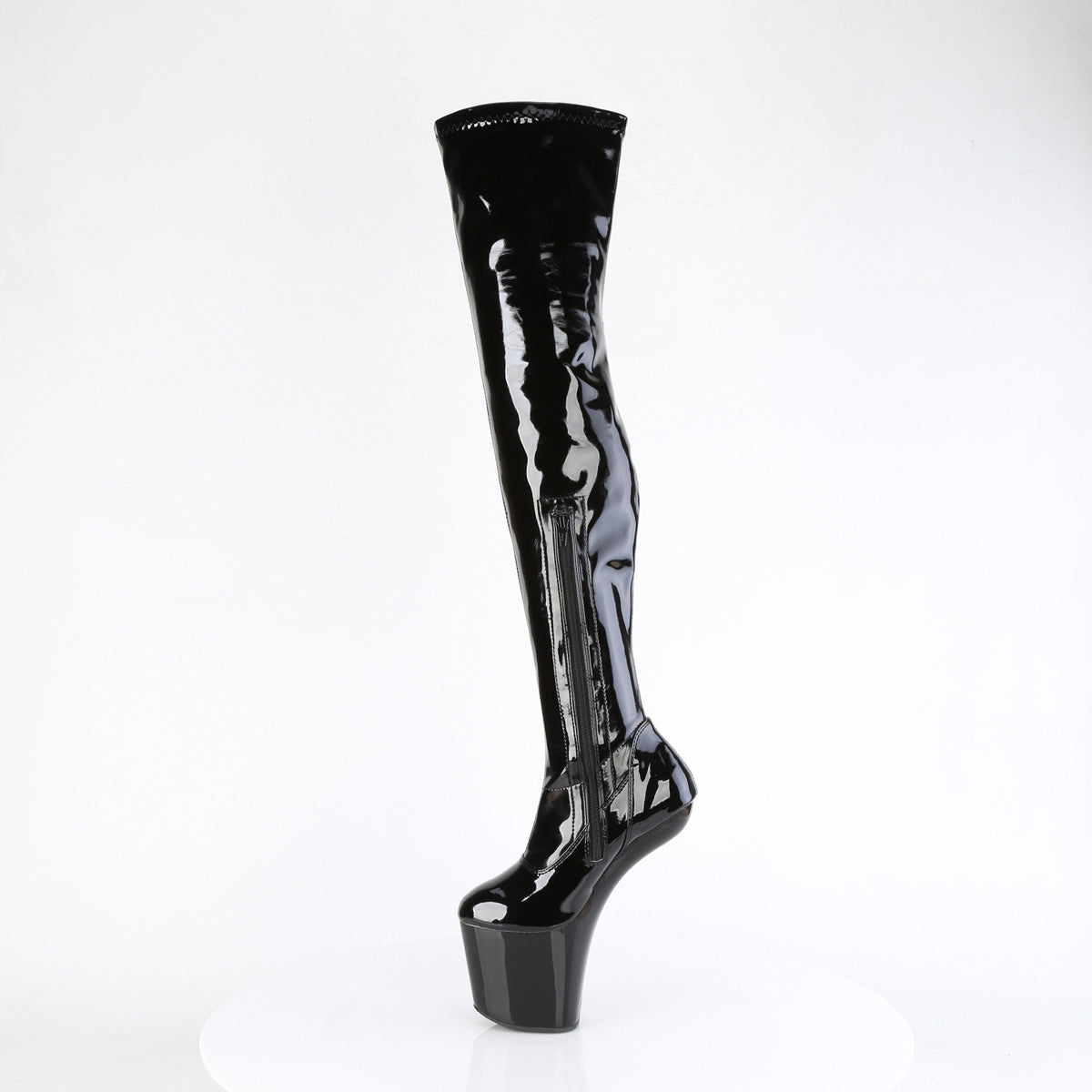 Pleaser Boots CRAZE-3000 Blk Str. Pat/Blk