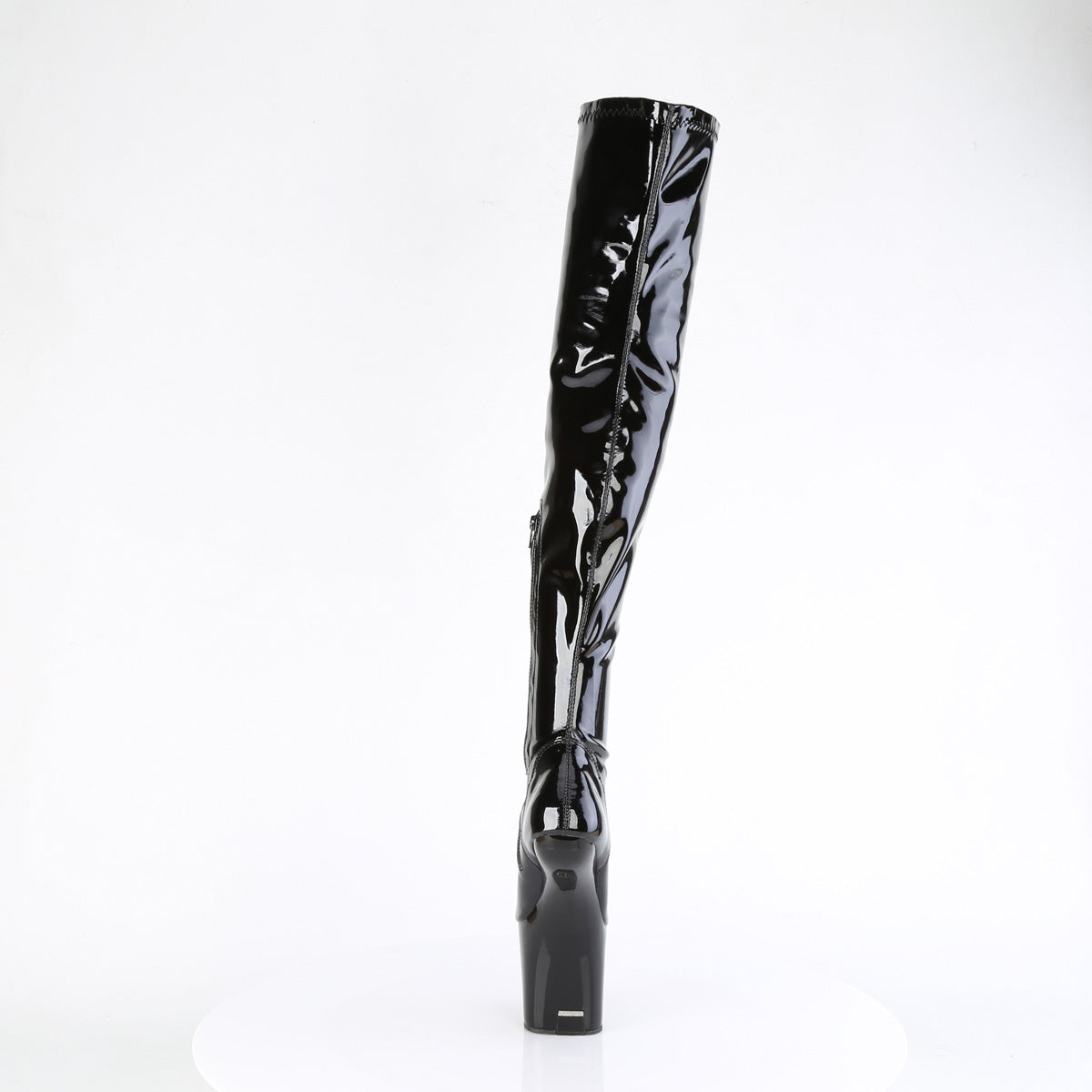 Pleaser Boots CRAZE-3000 Blk Str. Pat/Blk