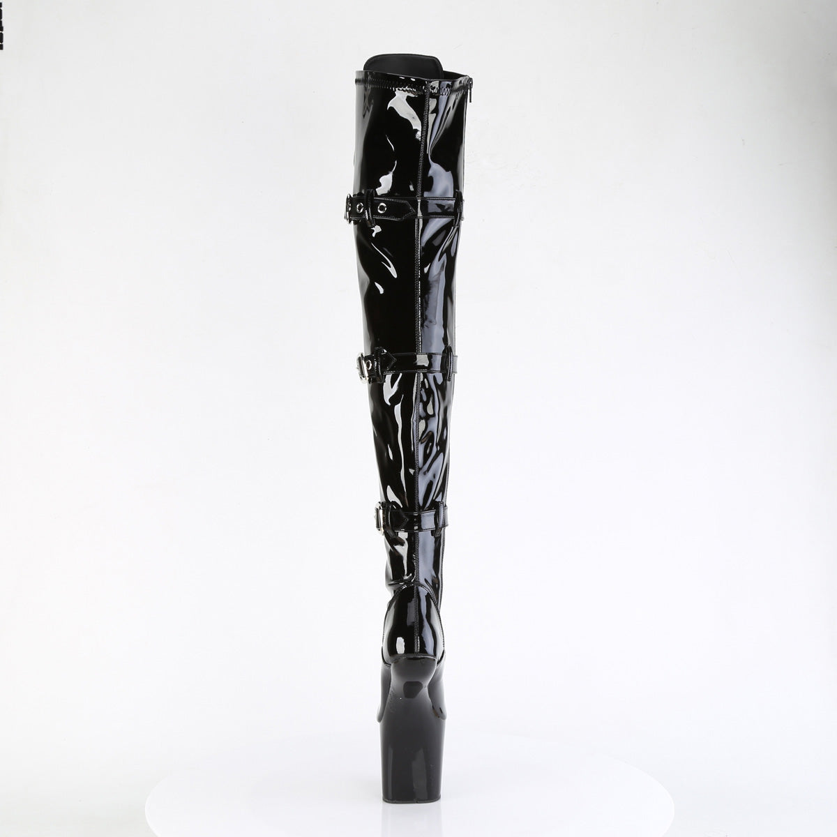 Pleaser Bottes CRAZE-3028 Blk Str. Pat / blk