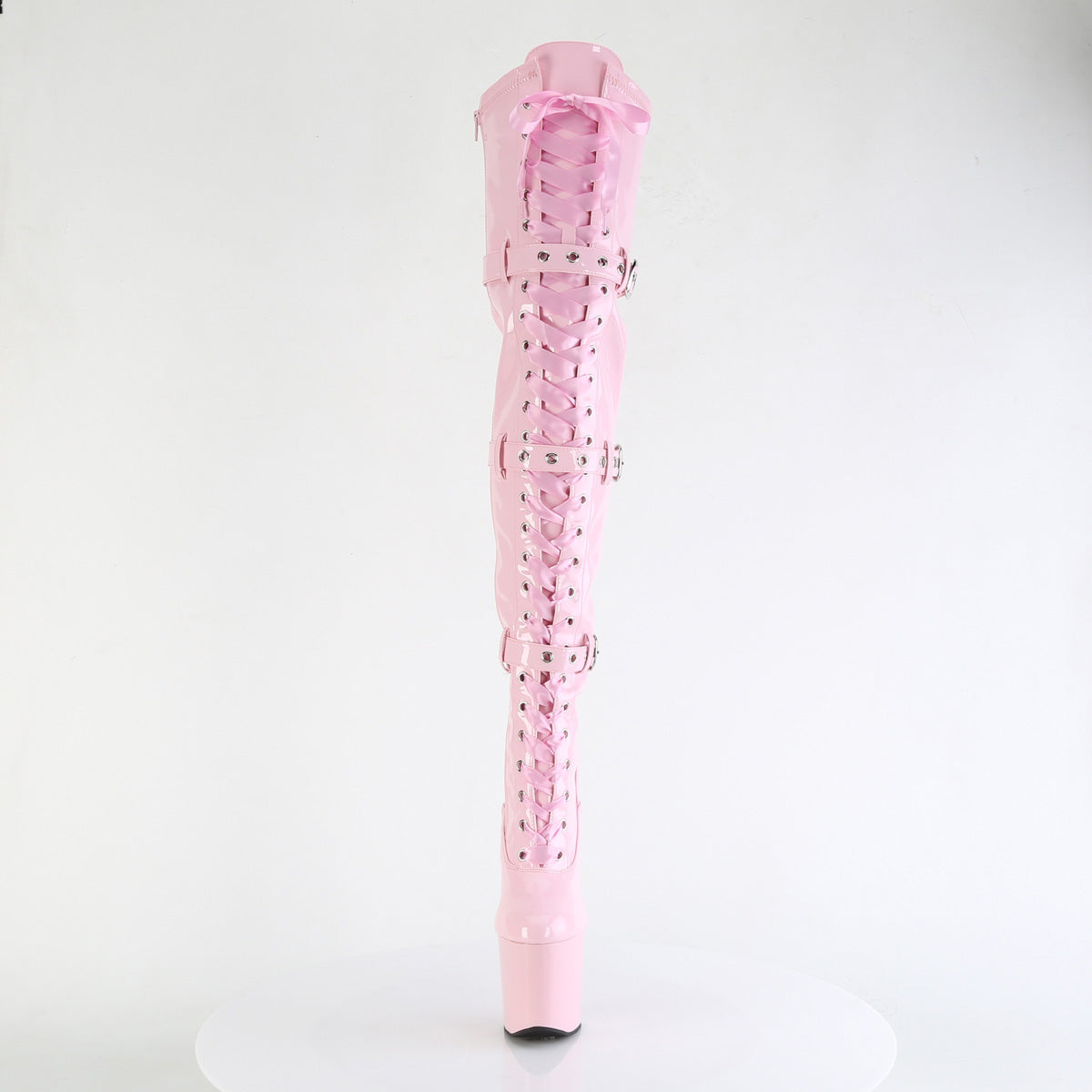 Pleaser Bottes CRAZE-3028 B. Str. Pat / b. Rose