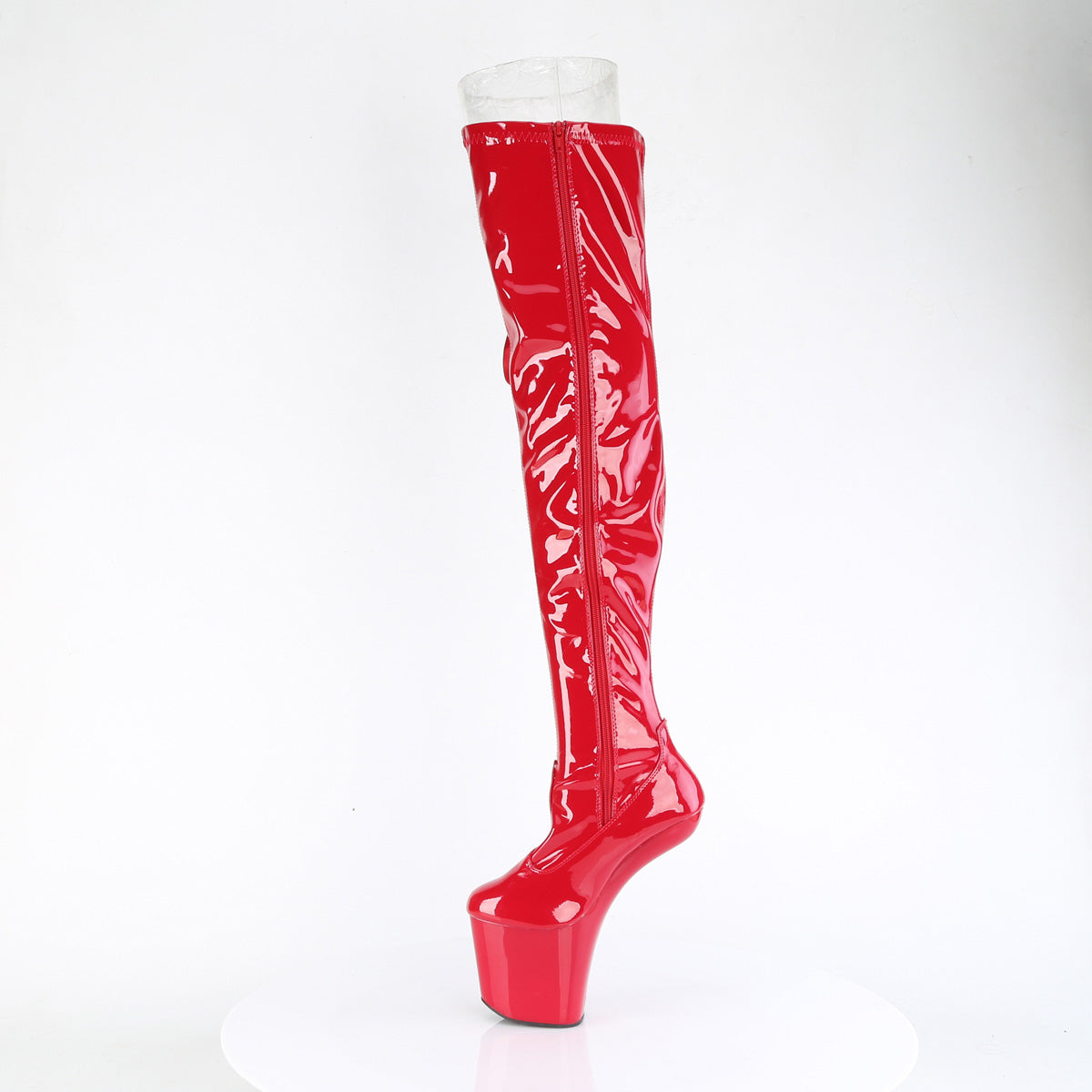 Pleaser Boots CRAZE-3050 Red Str. Pat/Red