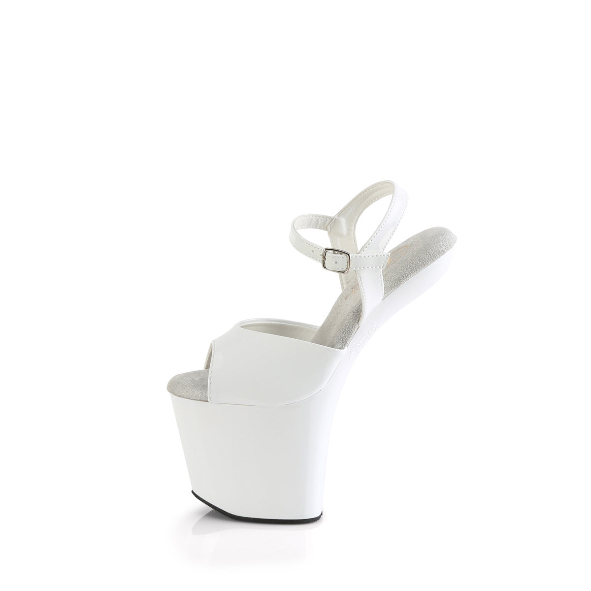 Pleaser Sandals CRAZE-809 Wht Pat/Wht