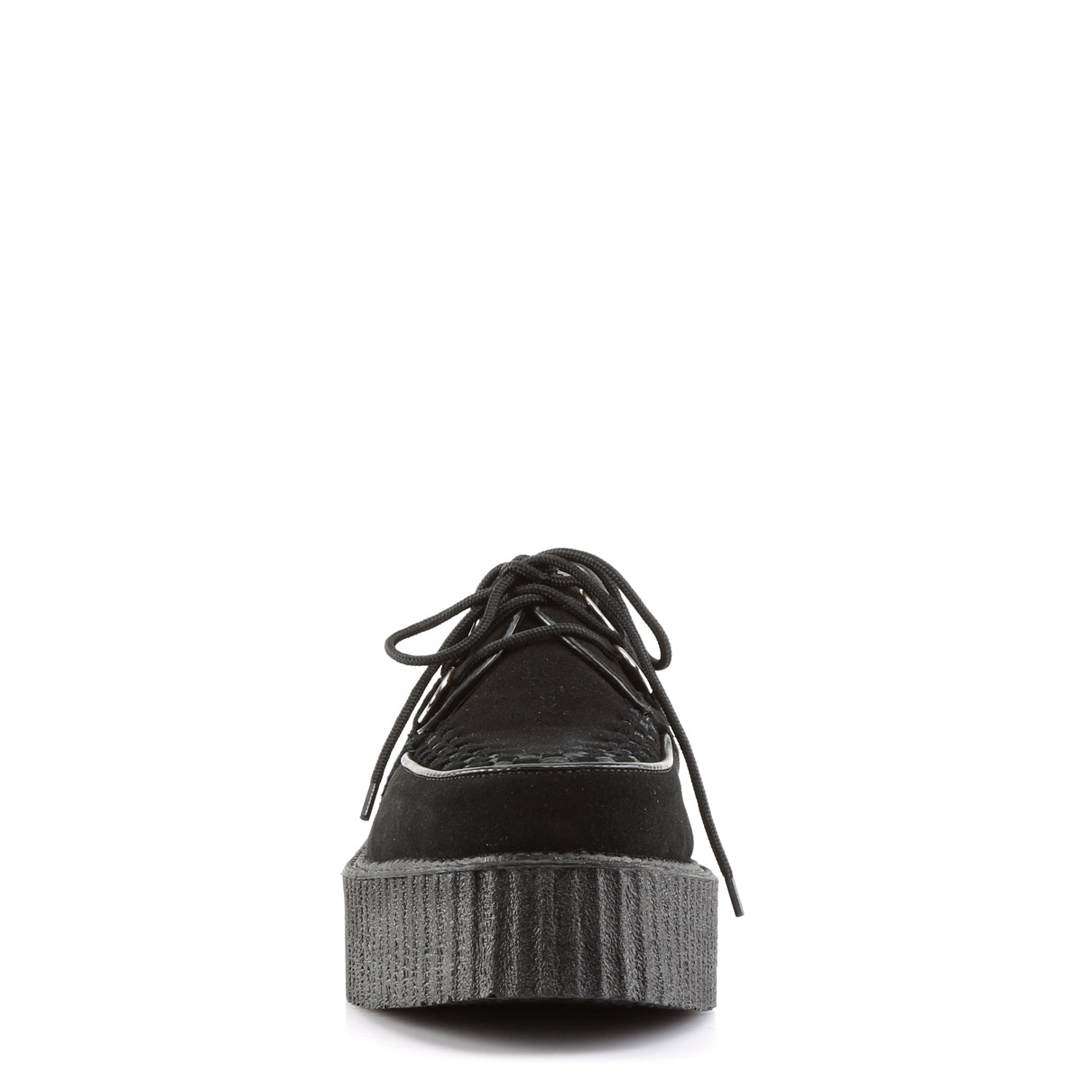 DemoniaCult Chaussure basse pour hommes CREEPER-402s blk daim