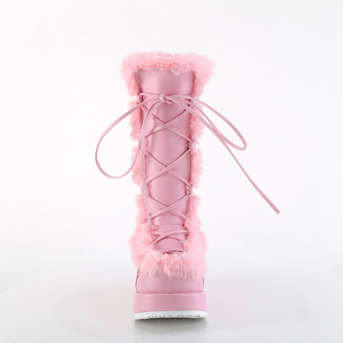 DemoniaCult Cubby-311 B. cuir végétalien rose