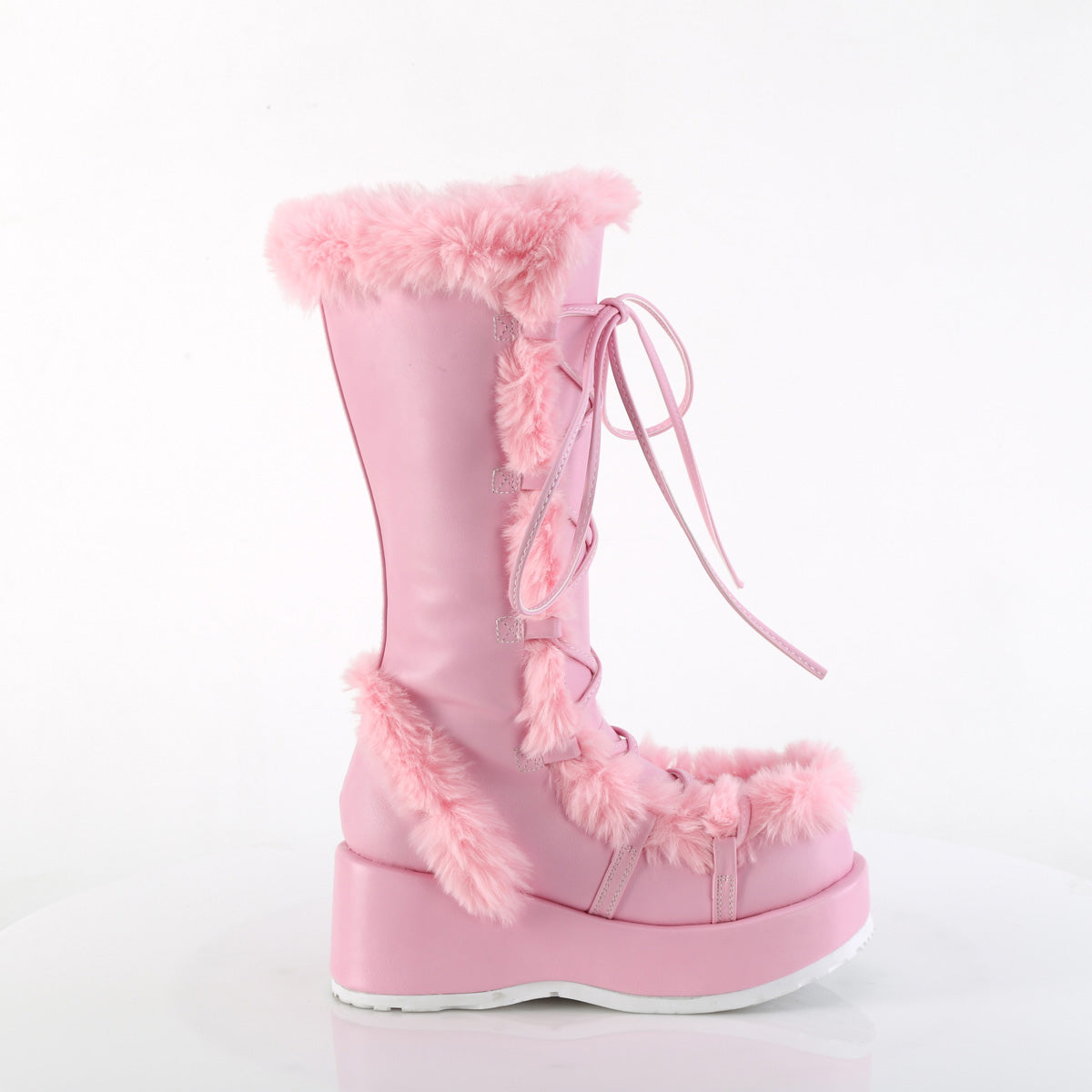DemoniaCult Cubby-311 B. cuir végétalien rose