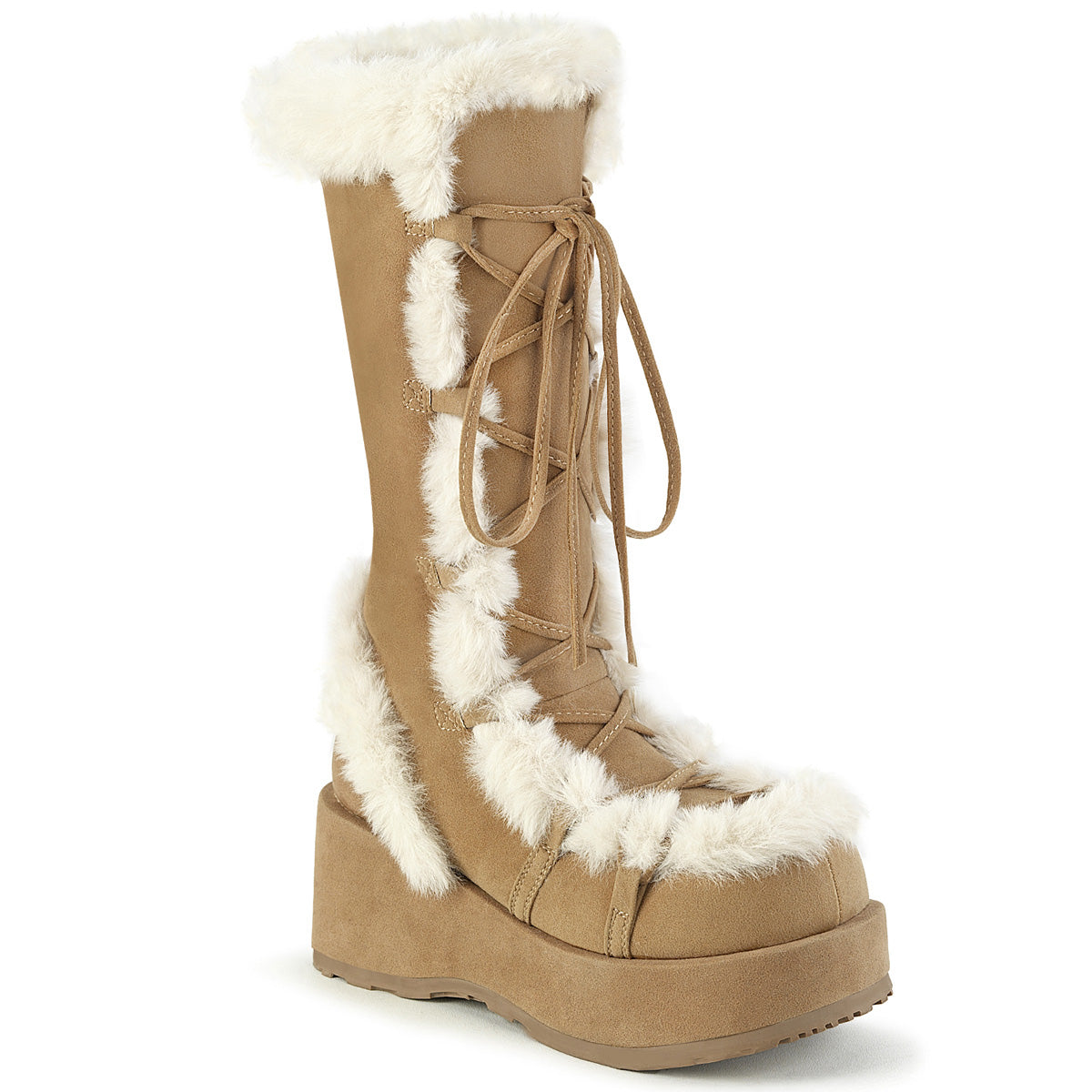 DemoniaCult CUBBY-311 Camel Vegan Suede