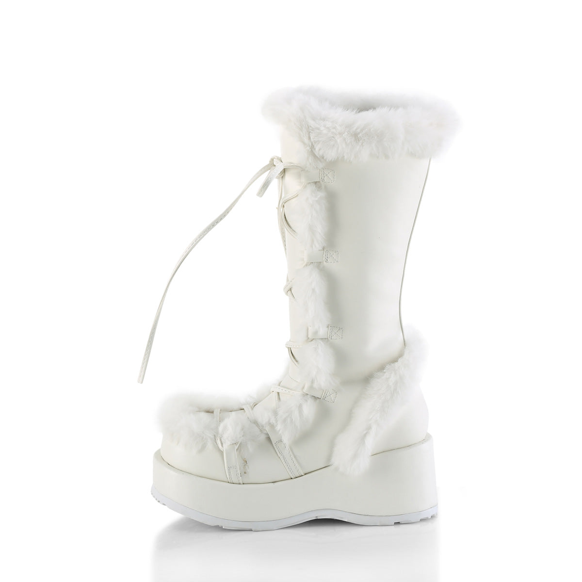 DemoniaCult CUBBY-311 Wht Vegan Leather