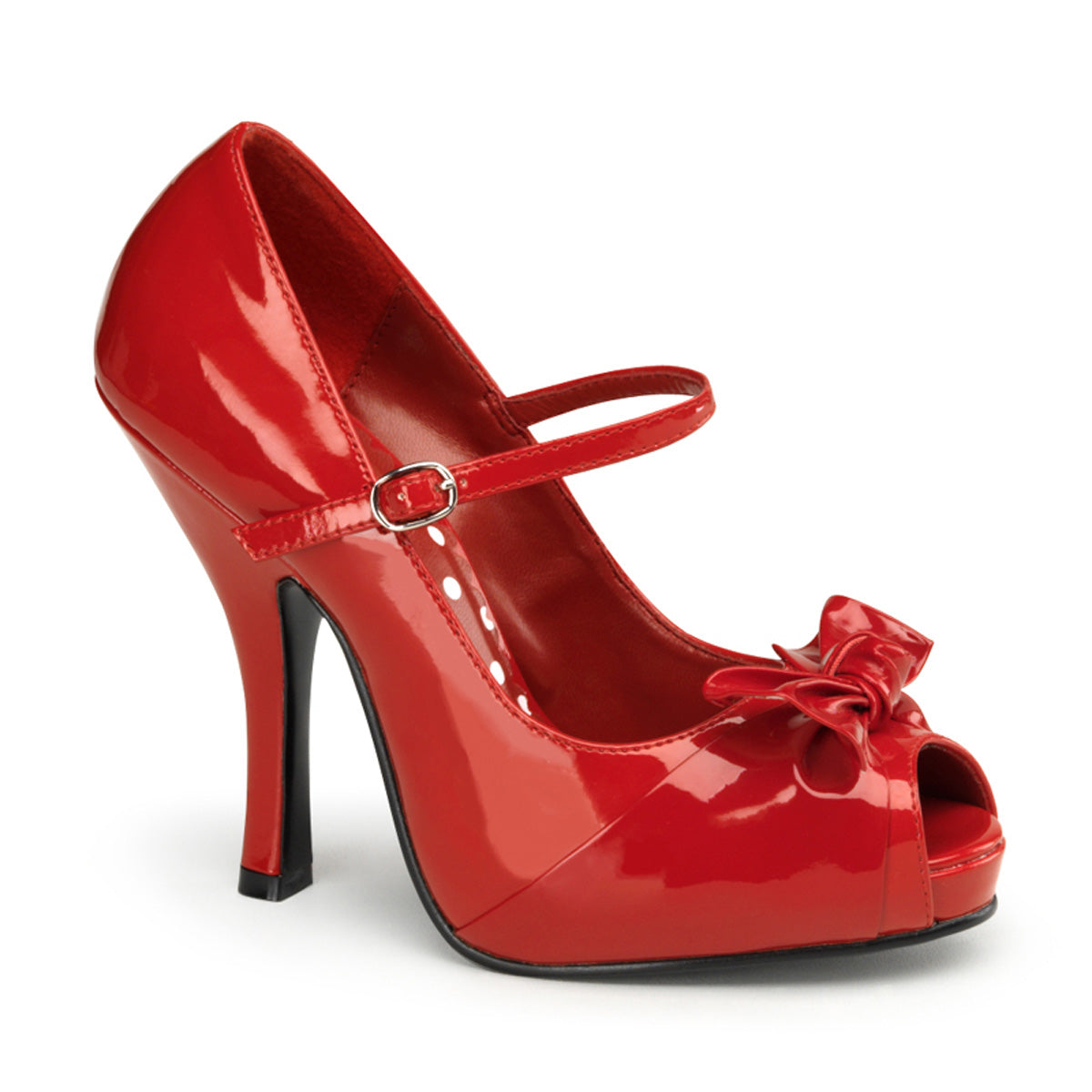 Pin Up Couture Pompes pour femmes CUTIEPIE-08 tape rouge