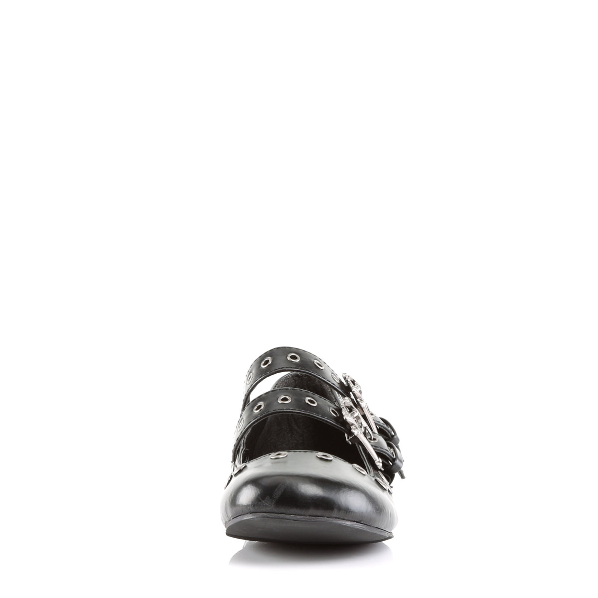 DemoniaCult Chaussure basse des femmes DAISY-03 Cuir végétalien BLK