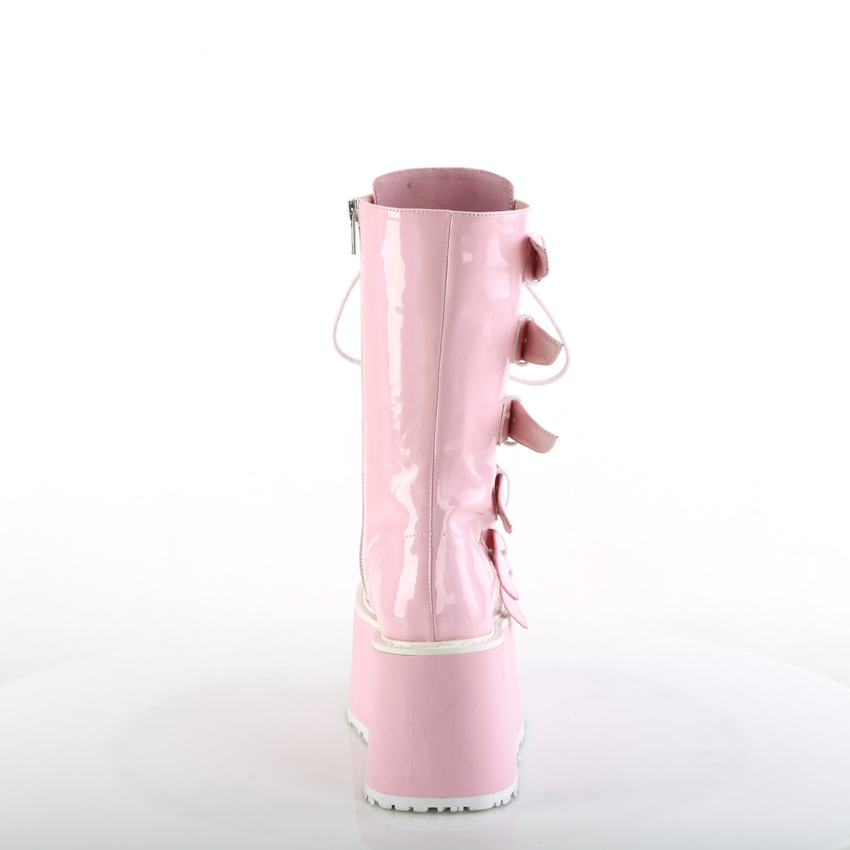 DemoniaCult Boots DAMNED-225 B. Pink Holo Pat