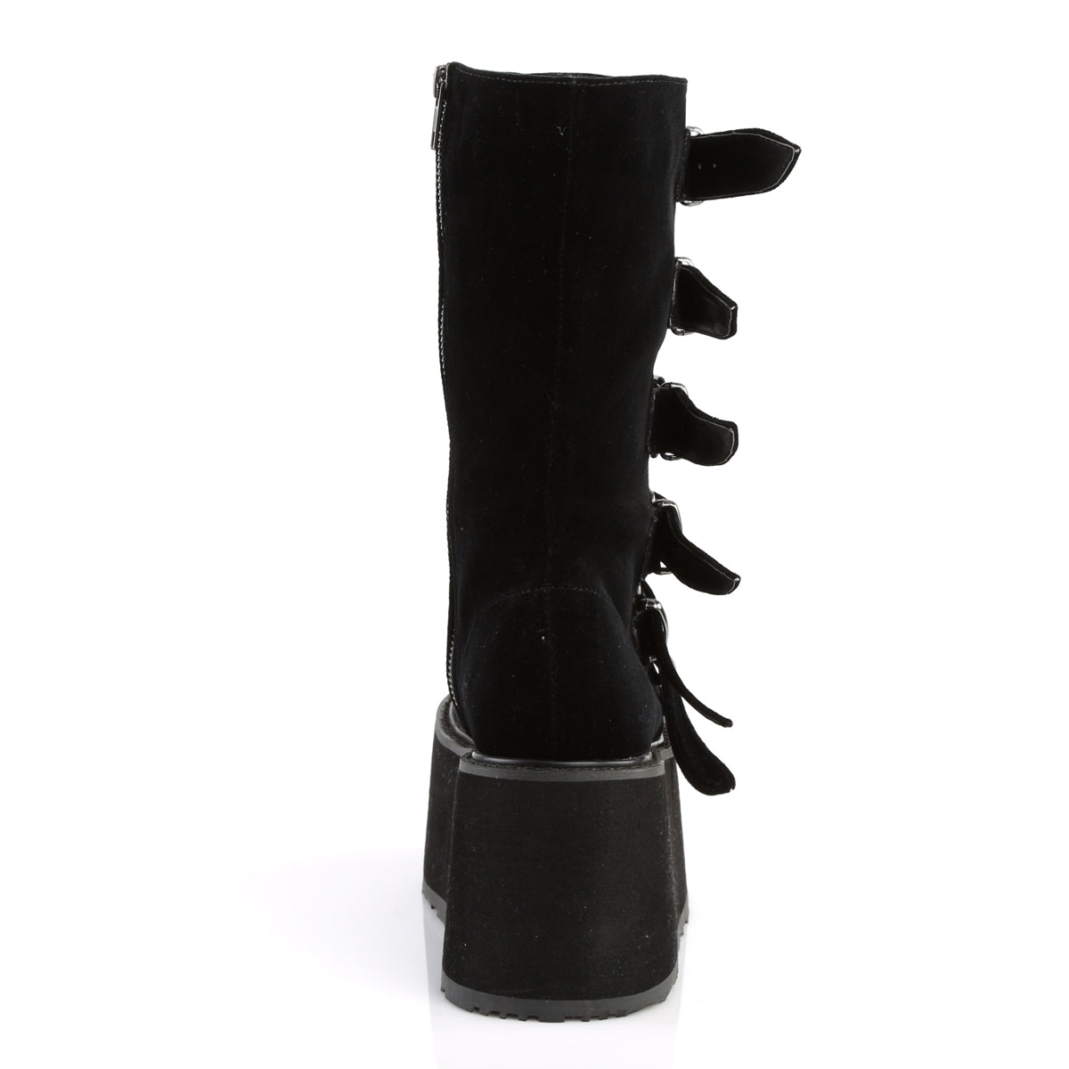 DemoniaCult Bottes de femmes DAMNED-225 Blk Velvet