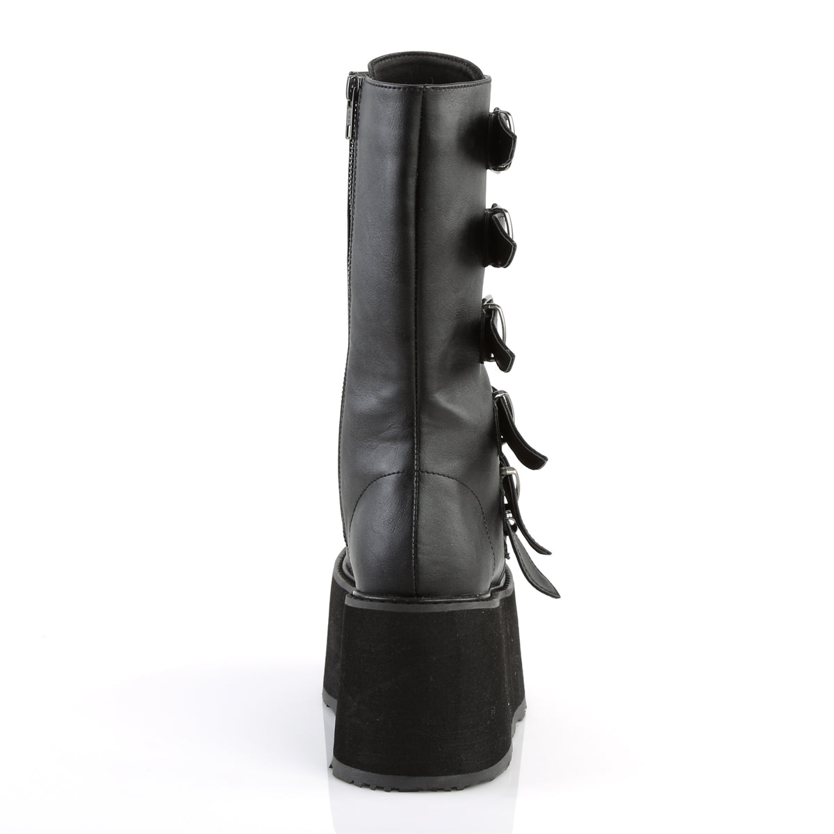 DemoniaCult Bottes de femmes DAMNED-225 Cuir végétalien BLK