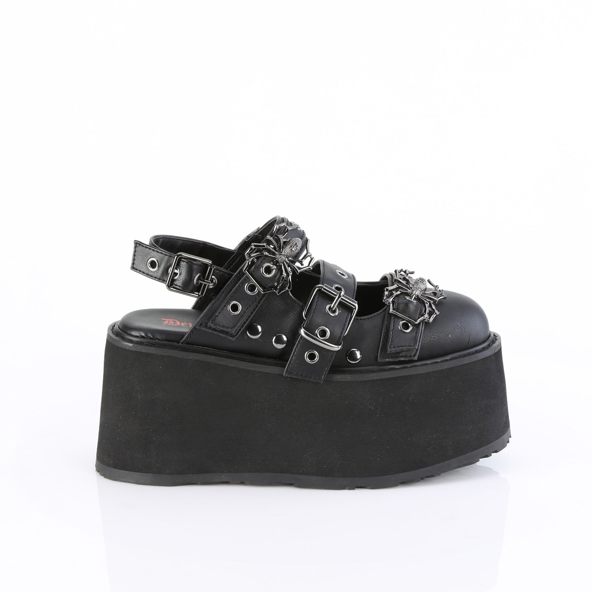 DemoniaCult DAMNED-27 Blk Vegan Leather