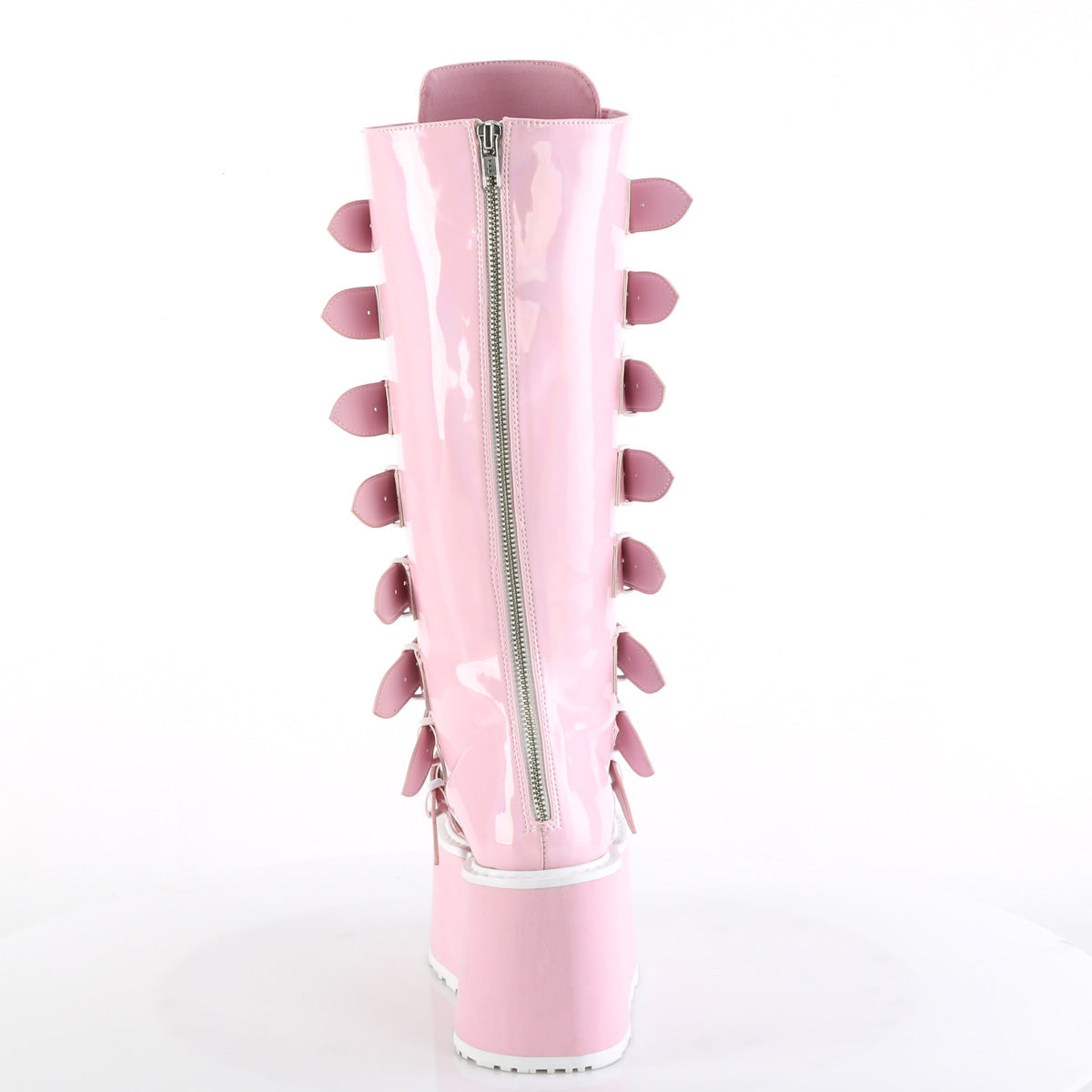 DemoniaCult Bottes DAMNED-318 B. Holo rose Pat