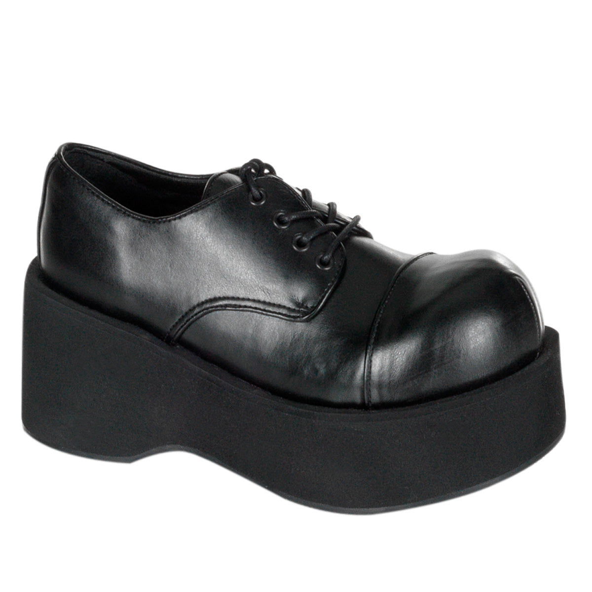 DemoniaCult Pompes pour femmes DANK-101 Cuir végétalien BLK