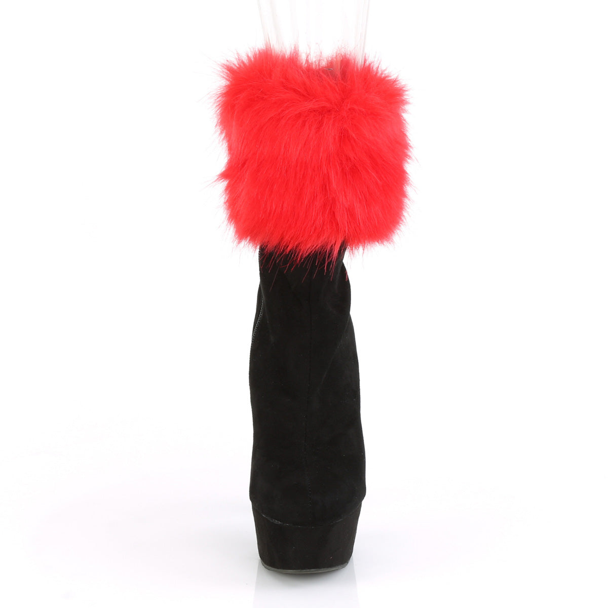 Pleaser Bottines pour femmes DELIGHT-1000 BLK FAUX SUDE / BLK FAUX SUDE