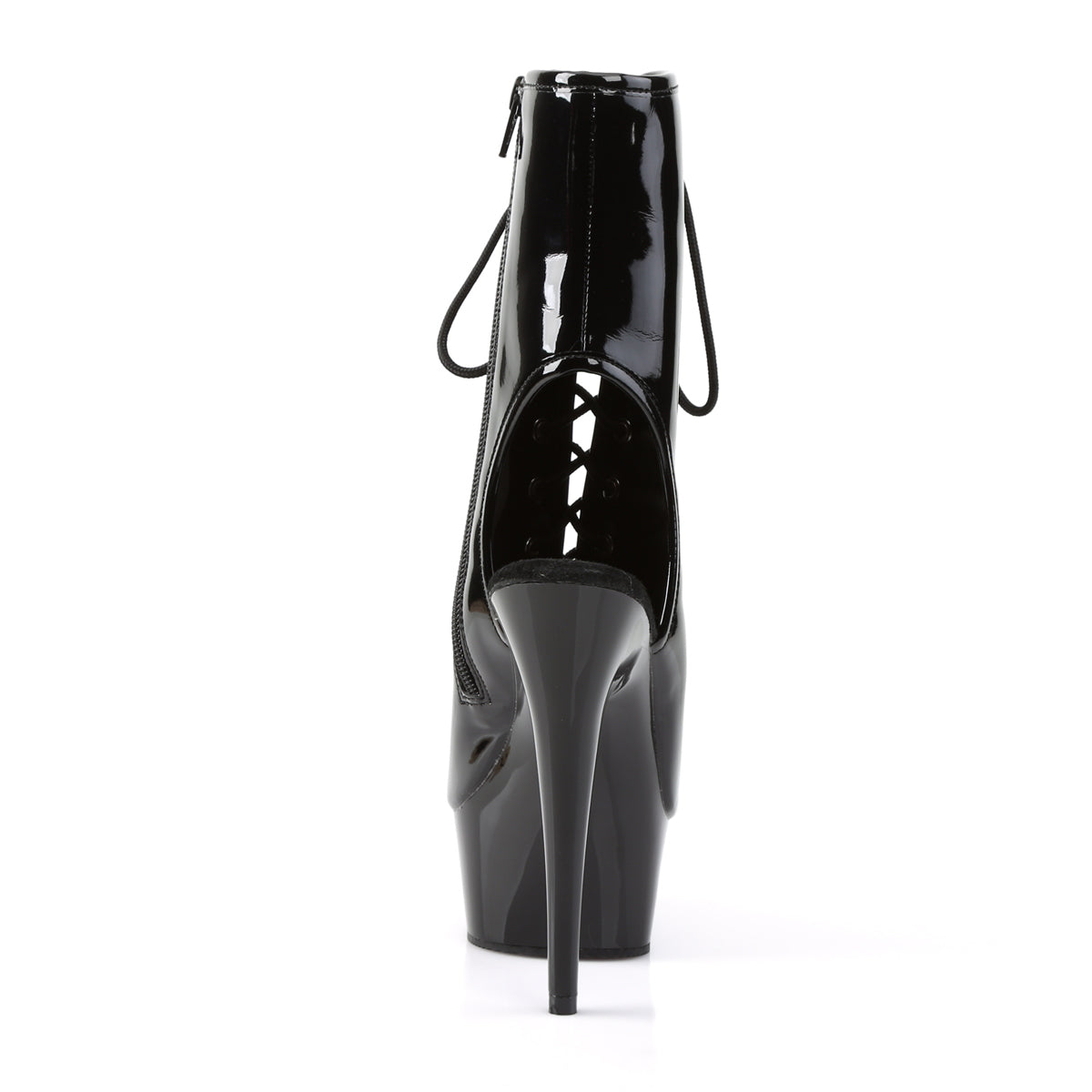 Pleaser Bottines pour femmes DELIGHT-1016 BLK PAT / BLK