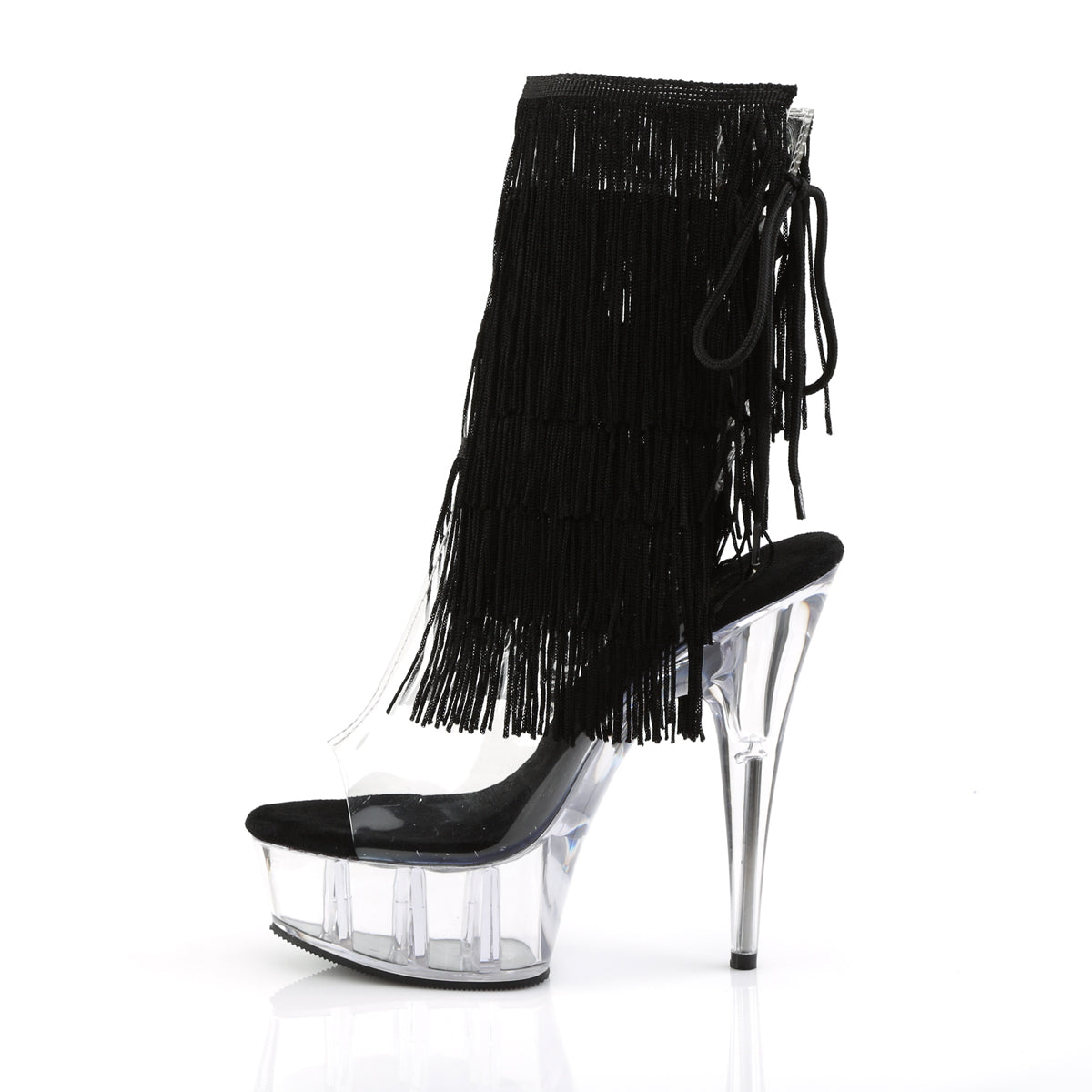 Pleaser Bottines pour femmes DELIGHT-1017TF CLR-BLK / CLR