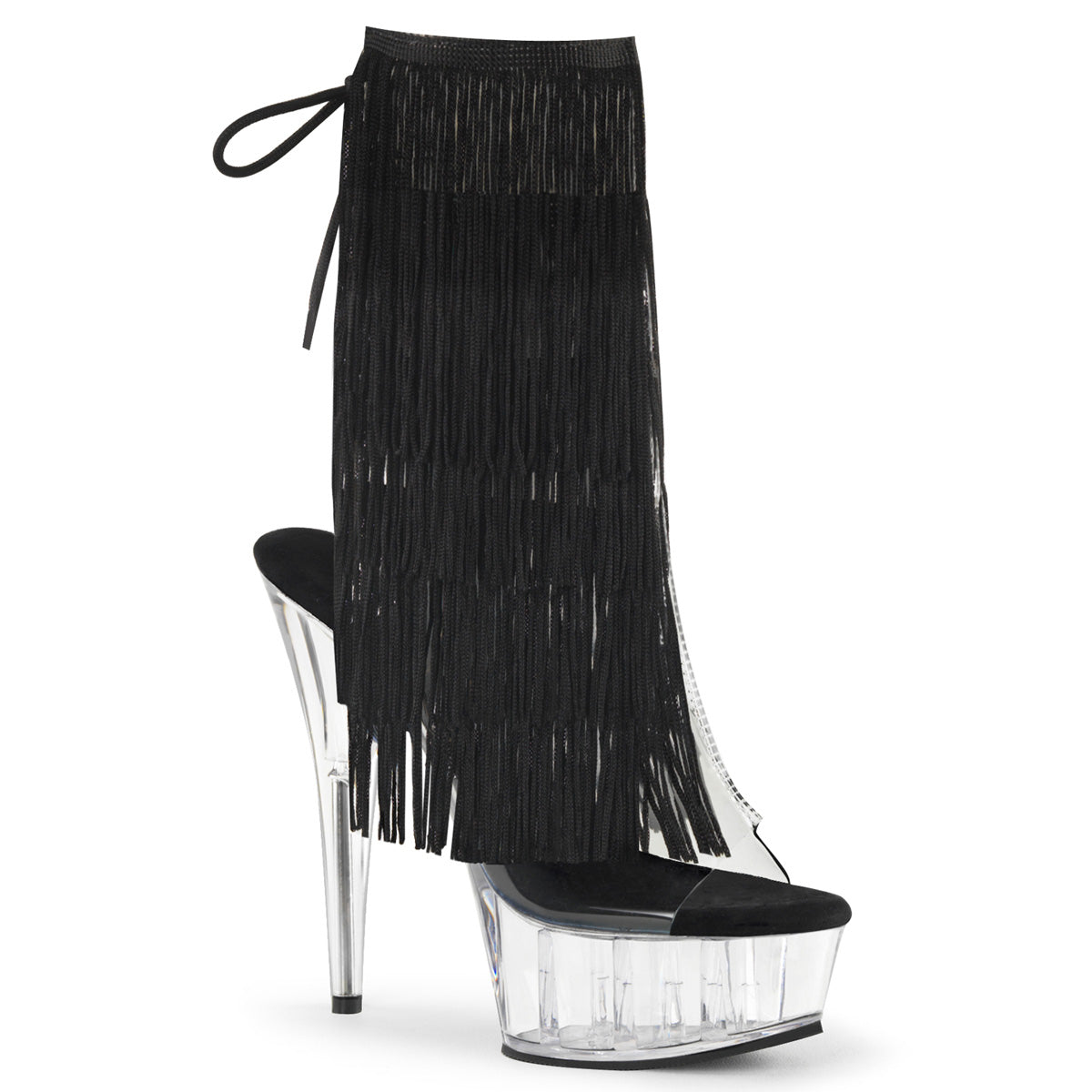 Pleaser Bottines pour femmes DELIGHT-1017TF CLR-BLK / CLR