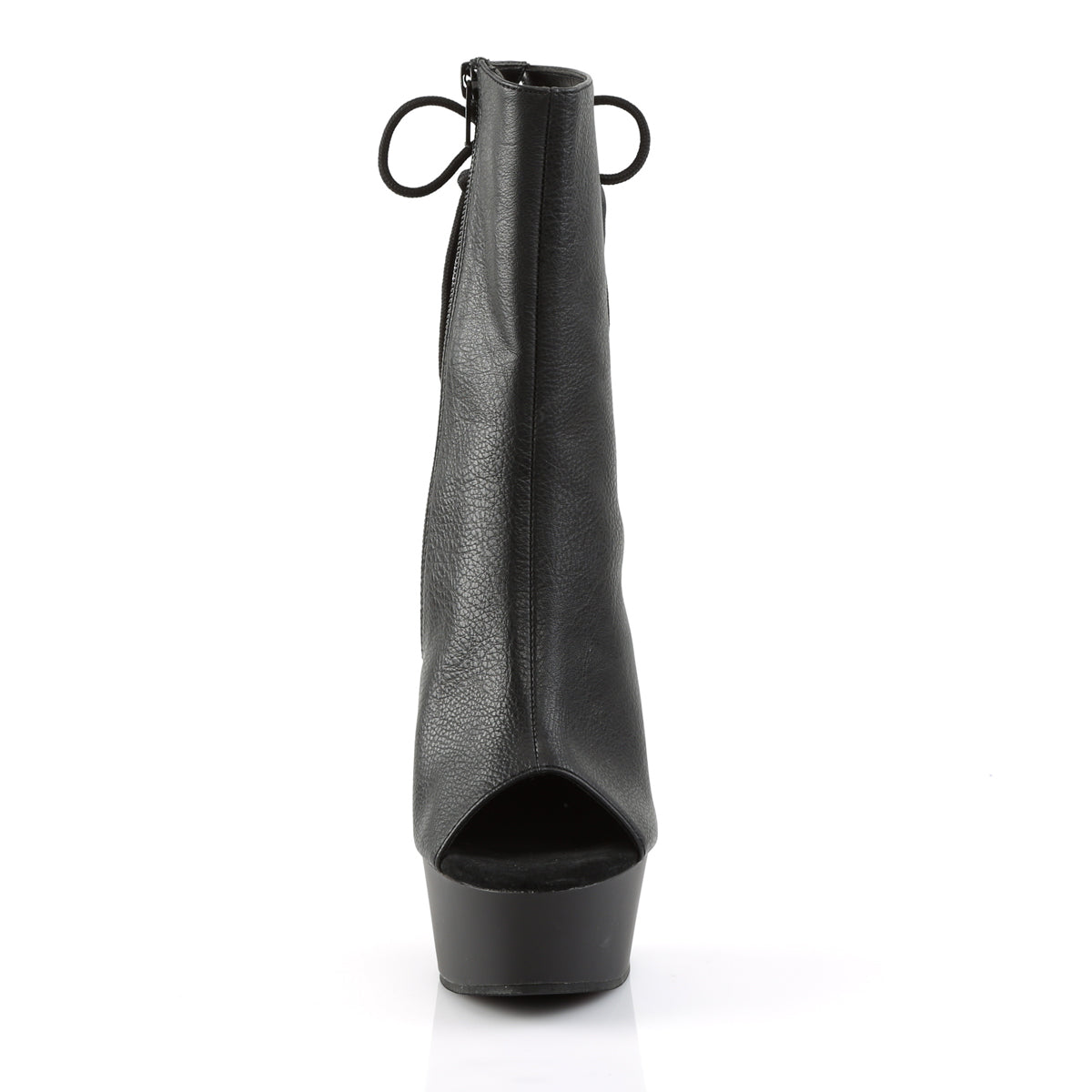 Pleaser Bottines pour femmes DELIGHT-1018 Blk Faux Cuir / Blk