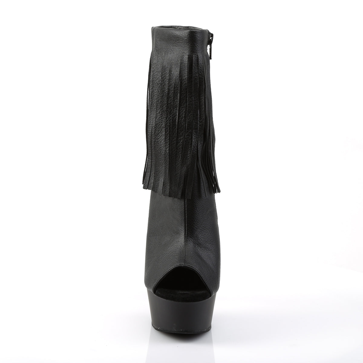 Pleaser Bottines pour femmes DELIGHT-1019 BLK FAUX CUIR / BLK MATTE