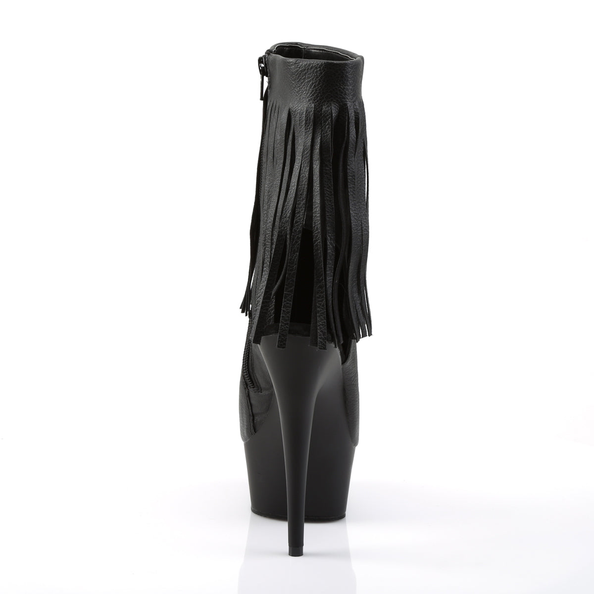 Pleaser Bottines pour femmes DELIGHT-1019 BLK FAUX CUIR / BLK MATTE