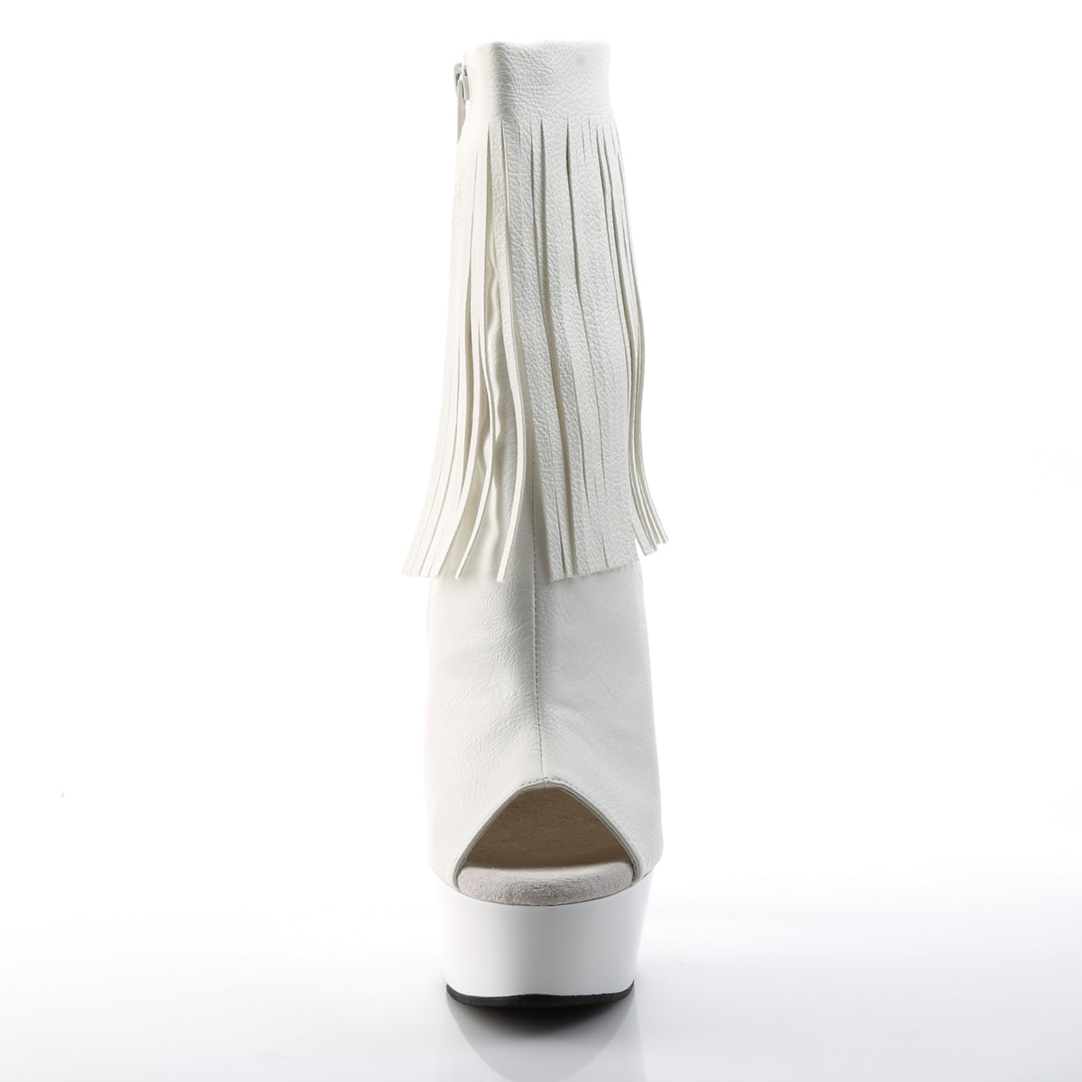 Pleaser Bottines pour femmes DELIGHT-1019 WHT FAUX CUIR / QUT