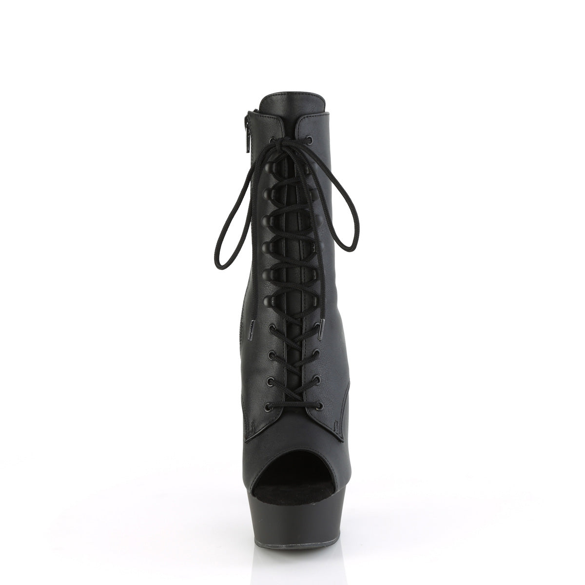 Pleaser DELIGHT-1021 Blk faux cuir / blk matte