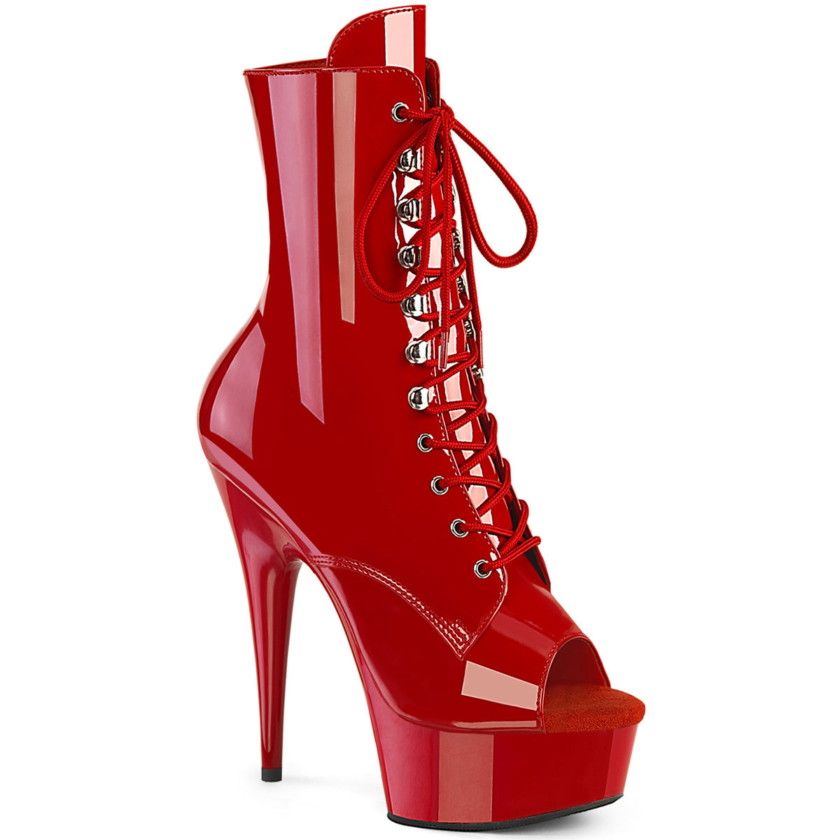 Pleaser DELIGHT-1021 Red Pat / Red