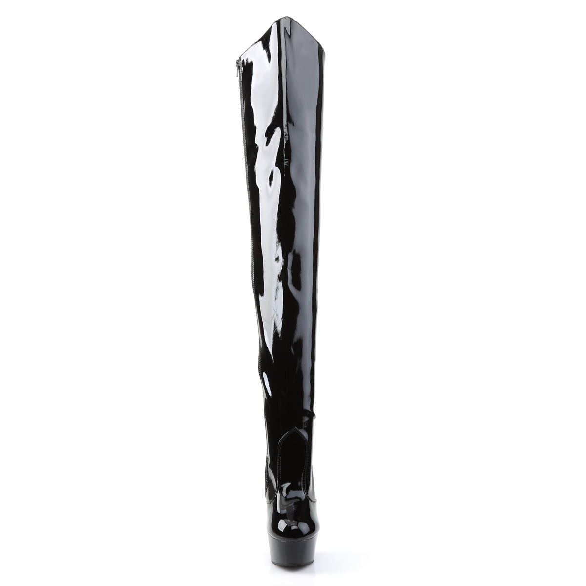 Pleaser Bottes pour femmes DELIGHT-3010 BLK PAT / BLK