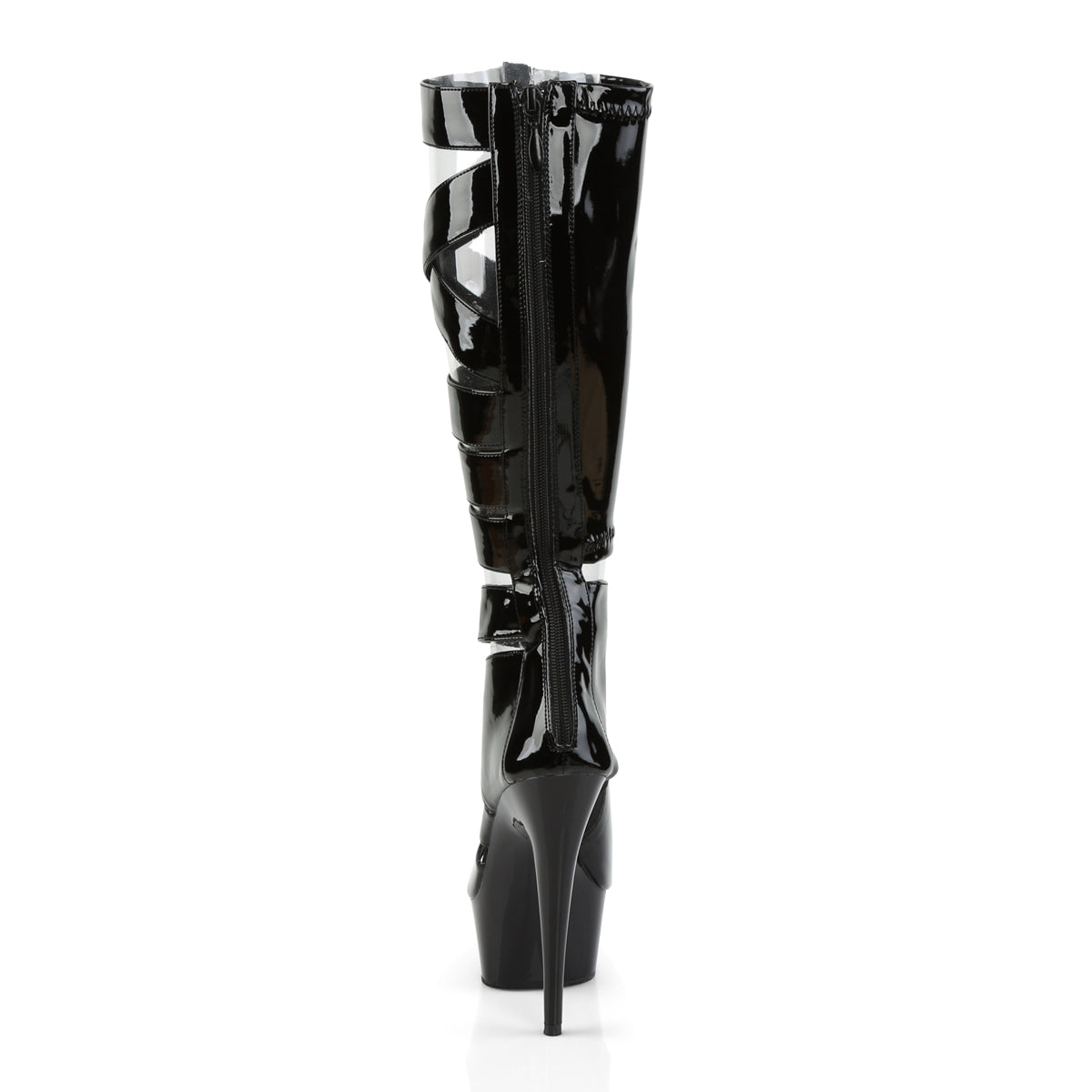Pleaser Bottes pour femmes DELIGHT-600-49 blk str pat / blk