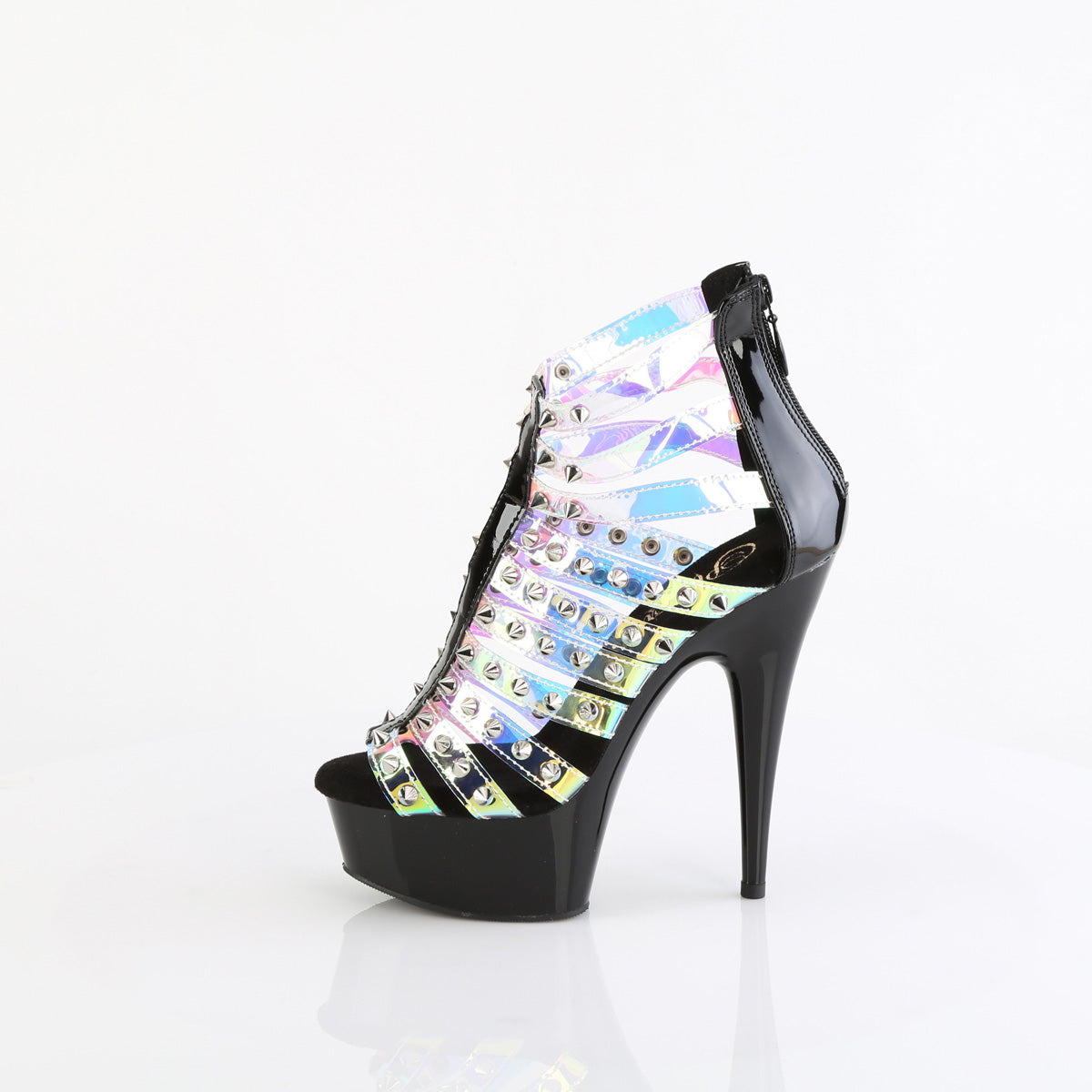 Pleaser DELIGHT-600-9 Holo TPU-Blk Pat/Blk