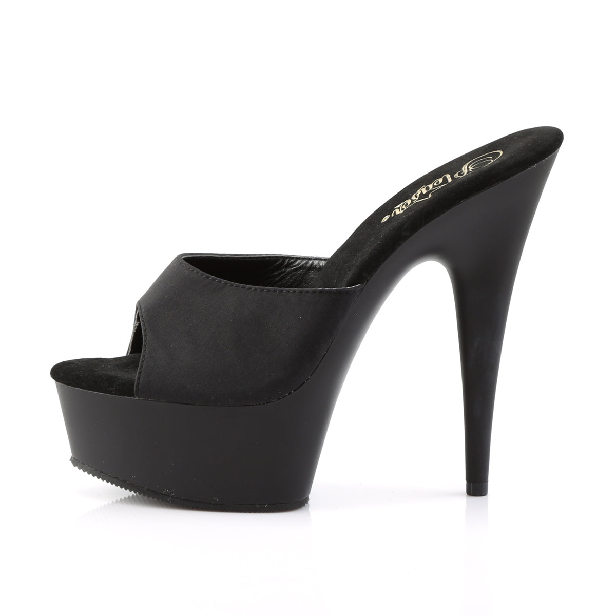 Pleaser Sandales pour femmes DELIGHT-601PS BLK POTOSOIE / BLK MATTE