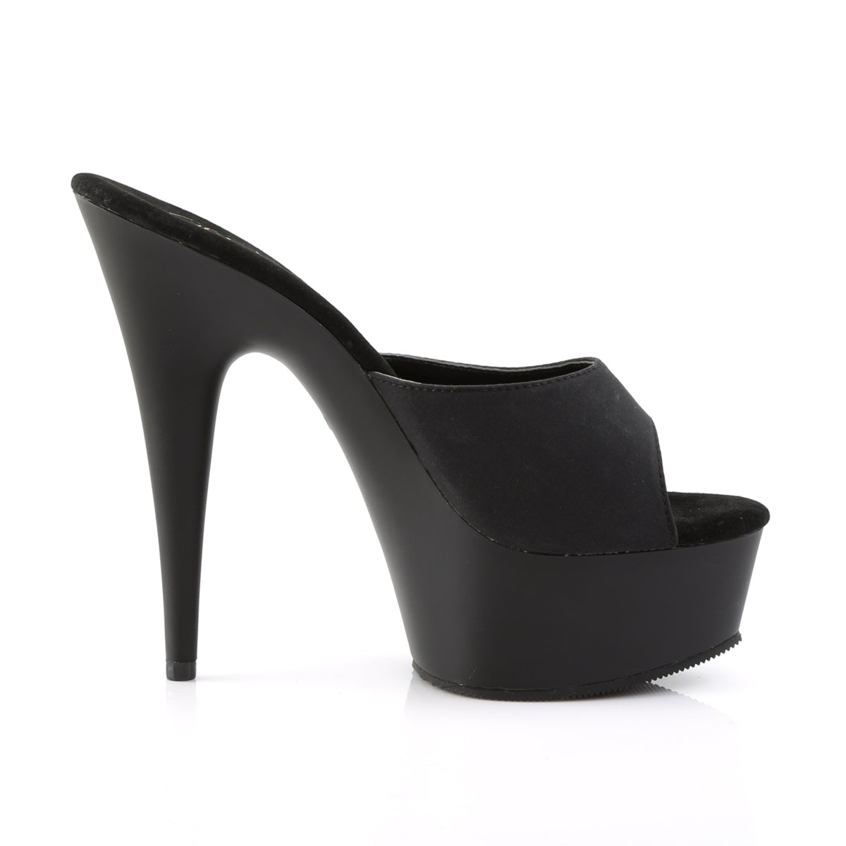 Pleaser Sandales pour femmes DELIGHT-601PS BLK POTOSOIE / BLK MATTE