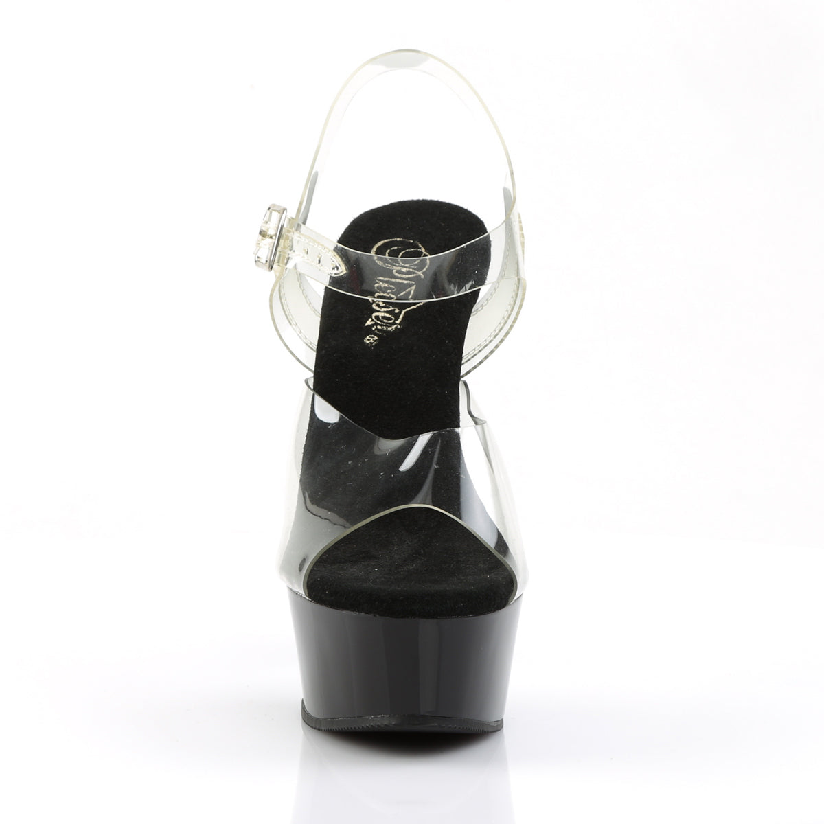 Pleaser Sandales pour femmes DELIGHT-608 CLR / BLK