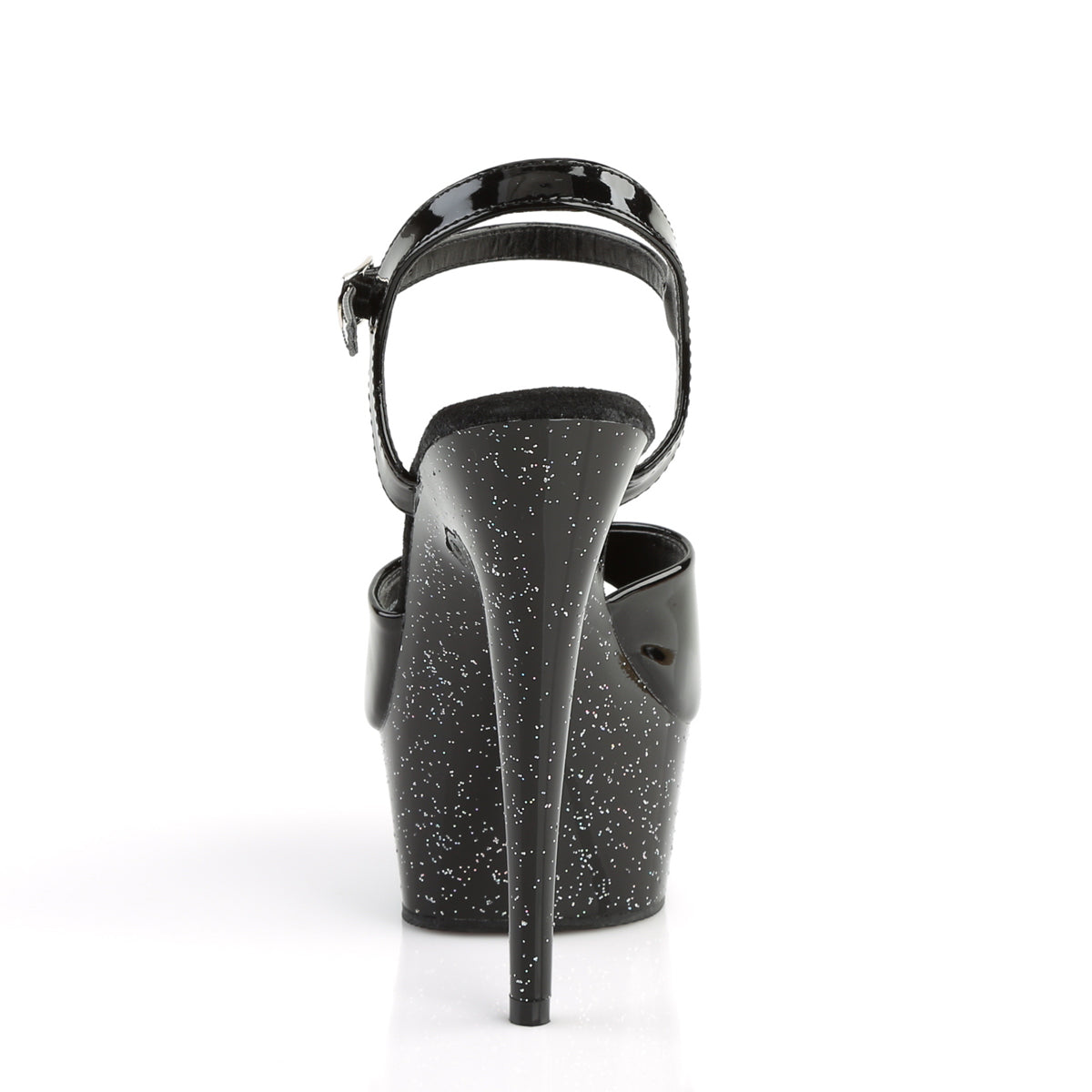 Pleaser Sandales pour femmes DELIGHT-609mg blk pat / blk