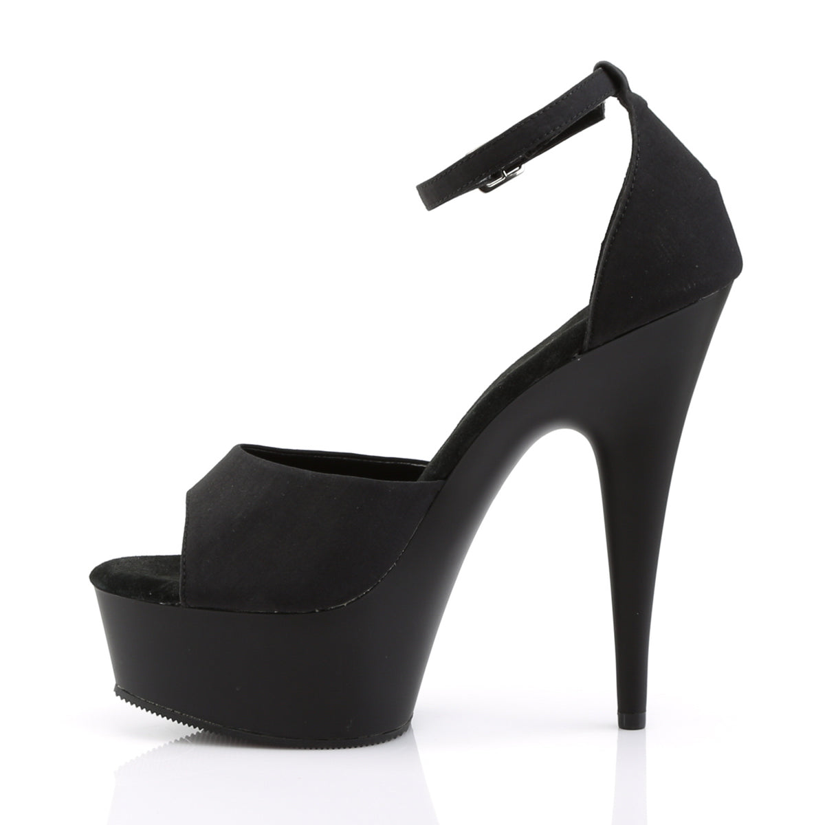 Pleaser Sandales pour femmes DELIGHT-618ps BLK POTOSOIE / BLK MATTE