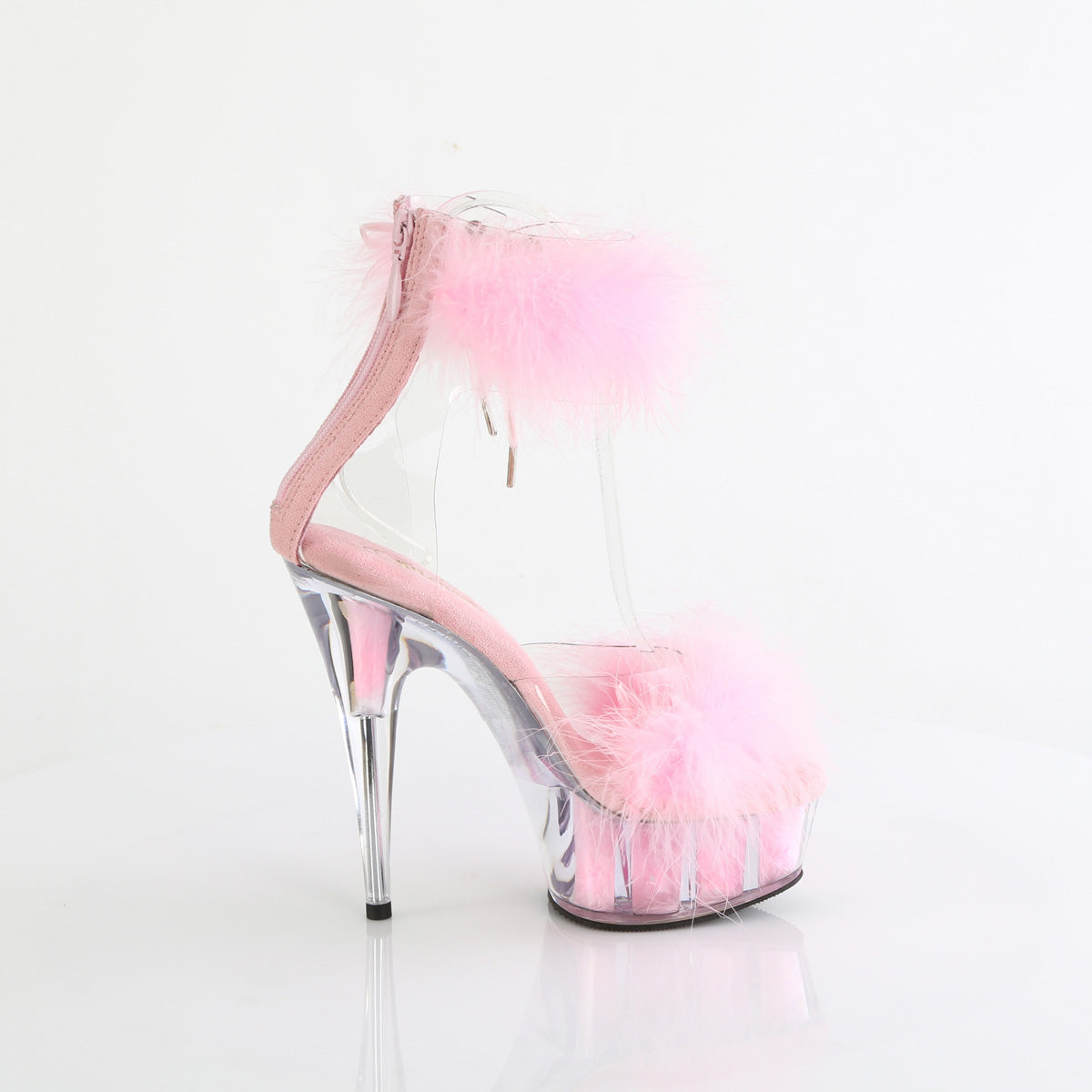 Pleaser DELIGHT-624F Clr-B. Pink Fur/M
