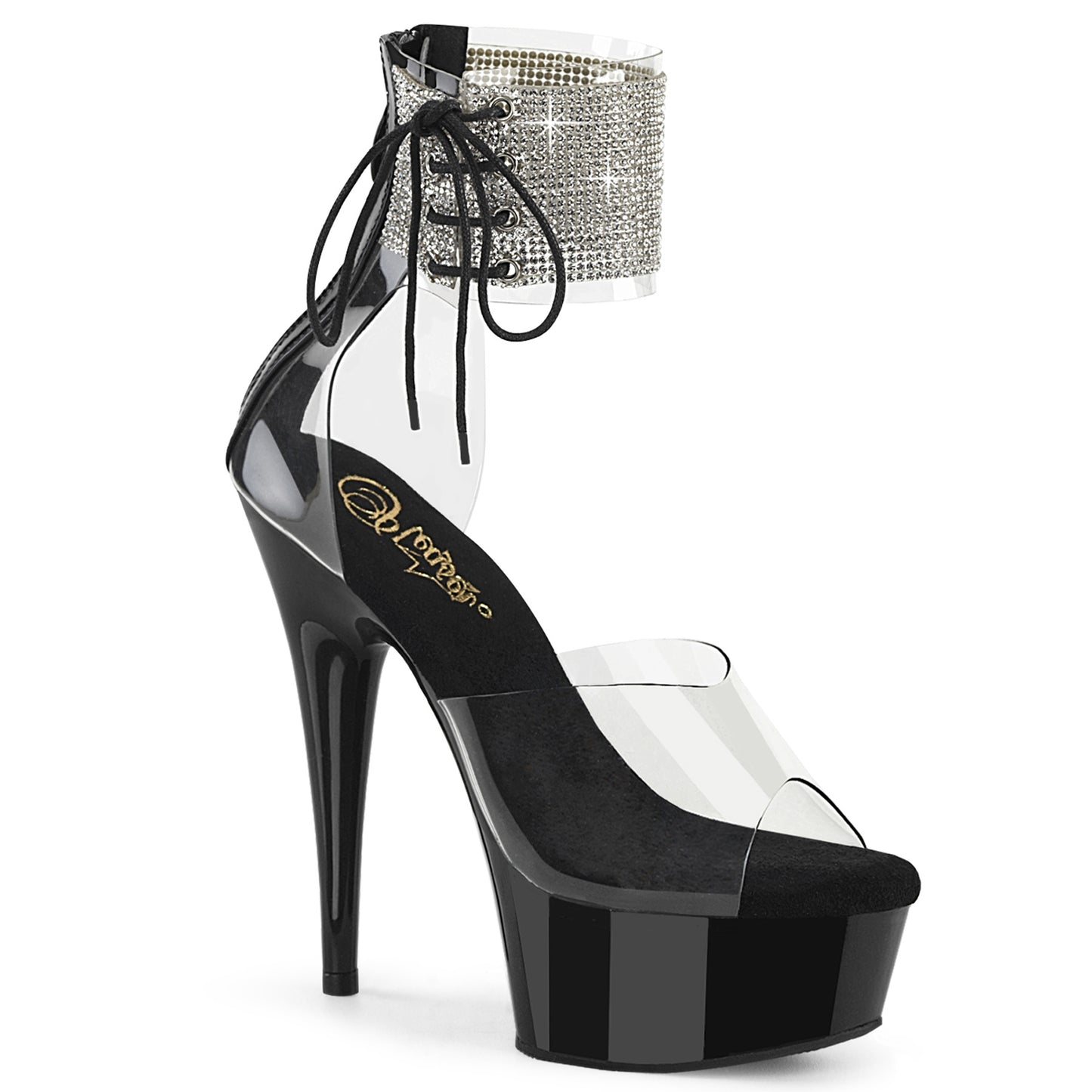 Pleaser DELIGHT-624RS CLR / BLK