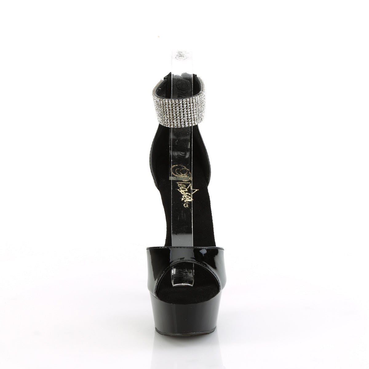 Pleaser DELIGHT-625 Blk Pat/Blk