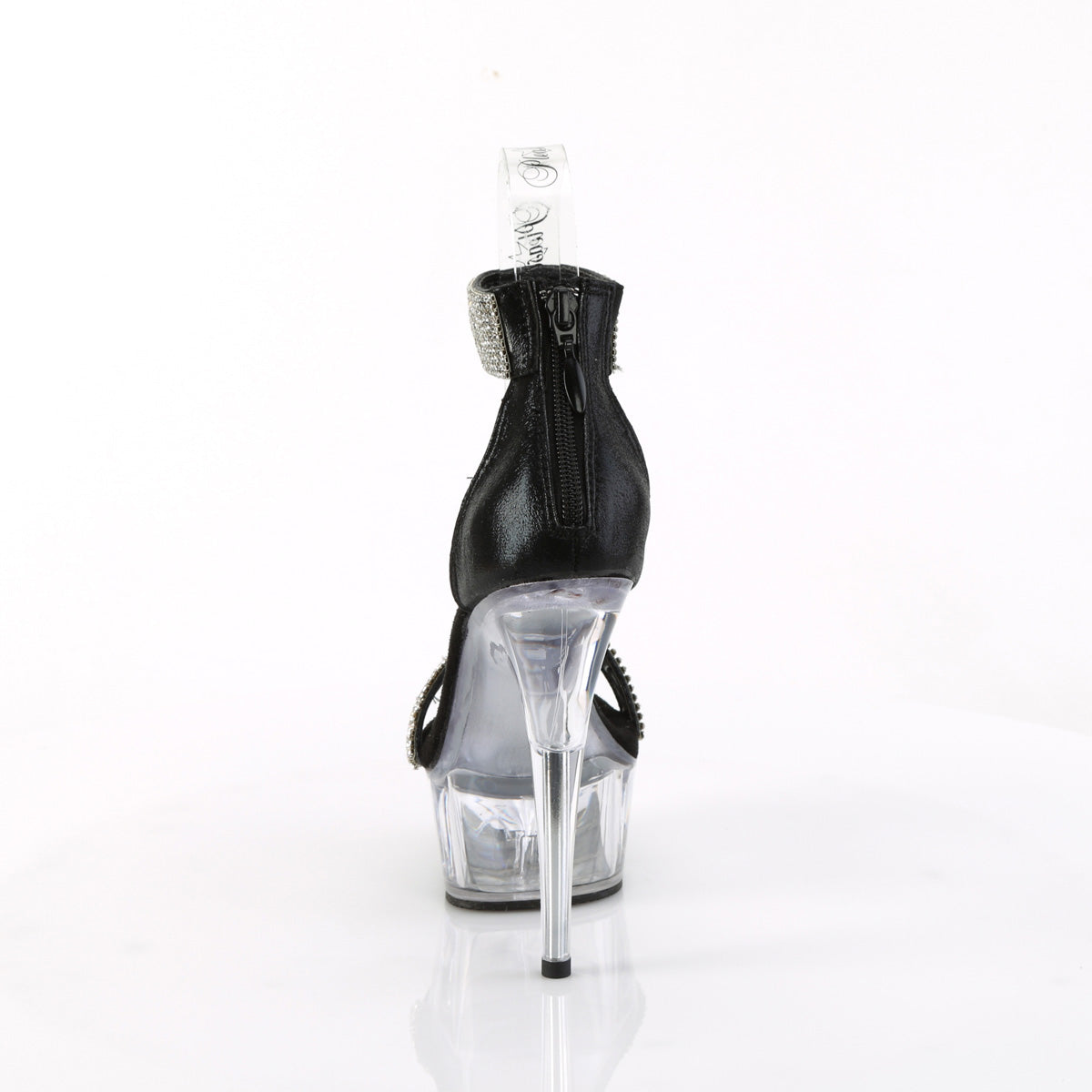 Pleaser DELIGHT-641 Blk Shimmery Fabric/Clr