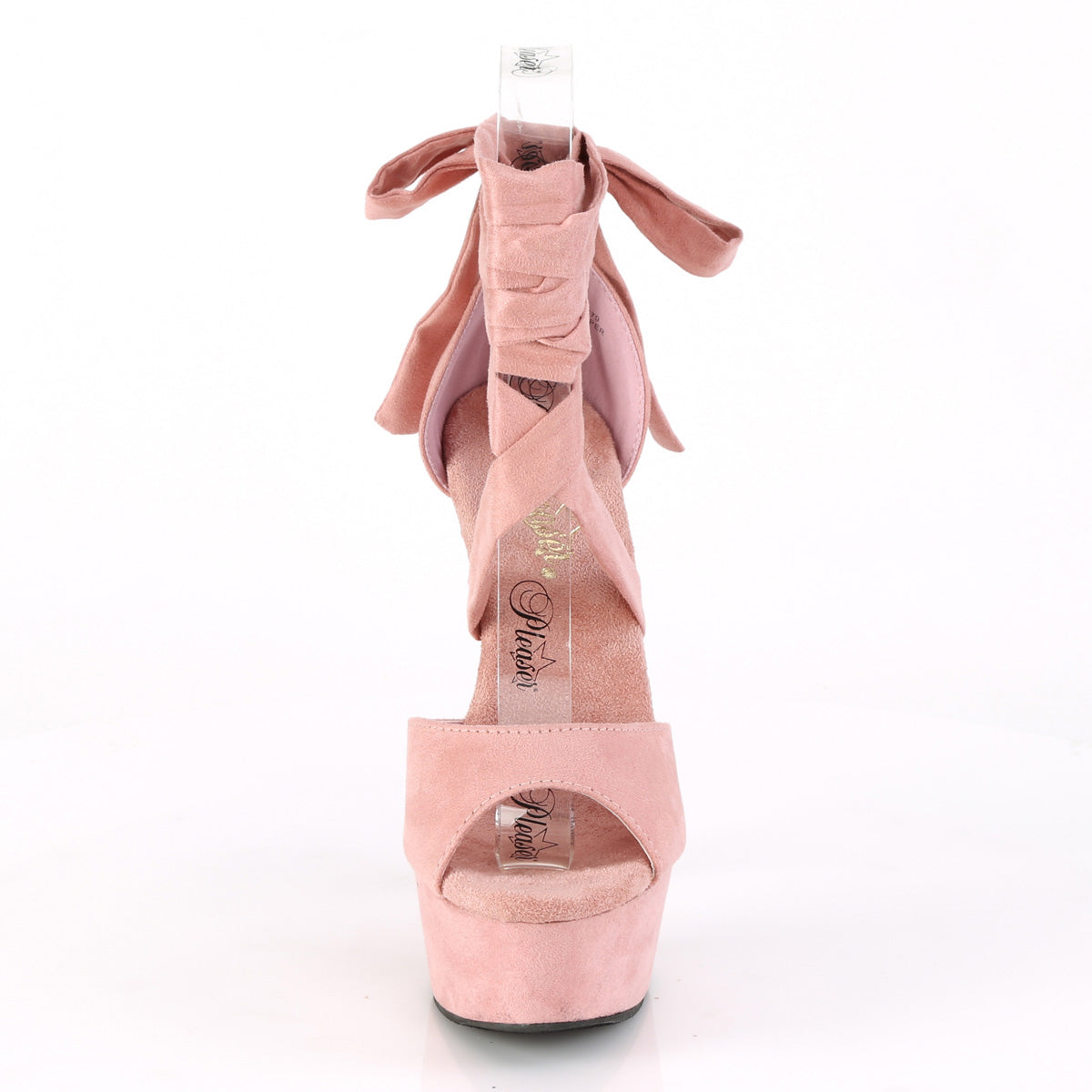 Pleaser Sandales pour femmes DELIGHT-679 B. Faux suédois rose / b. Faux daim rose