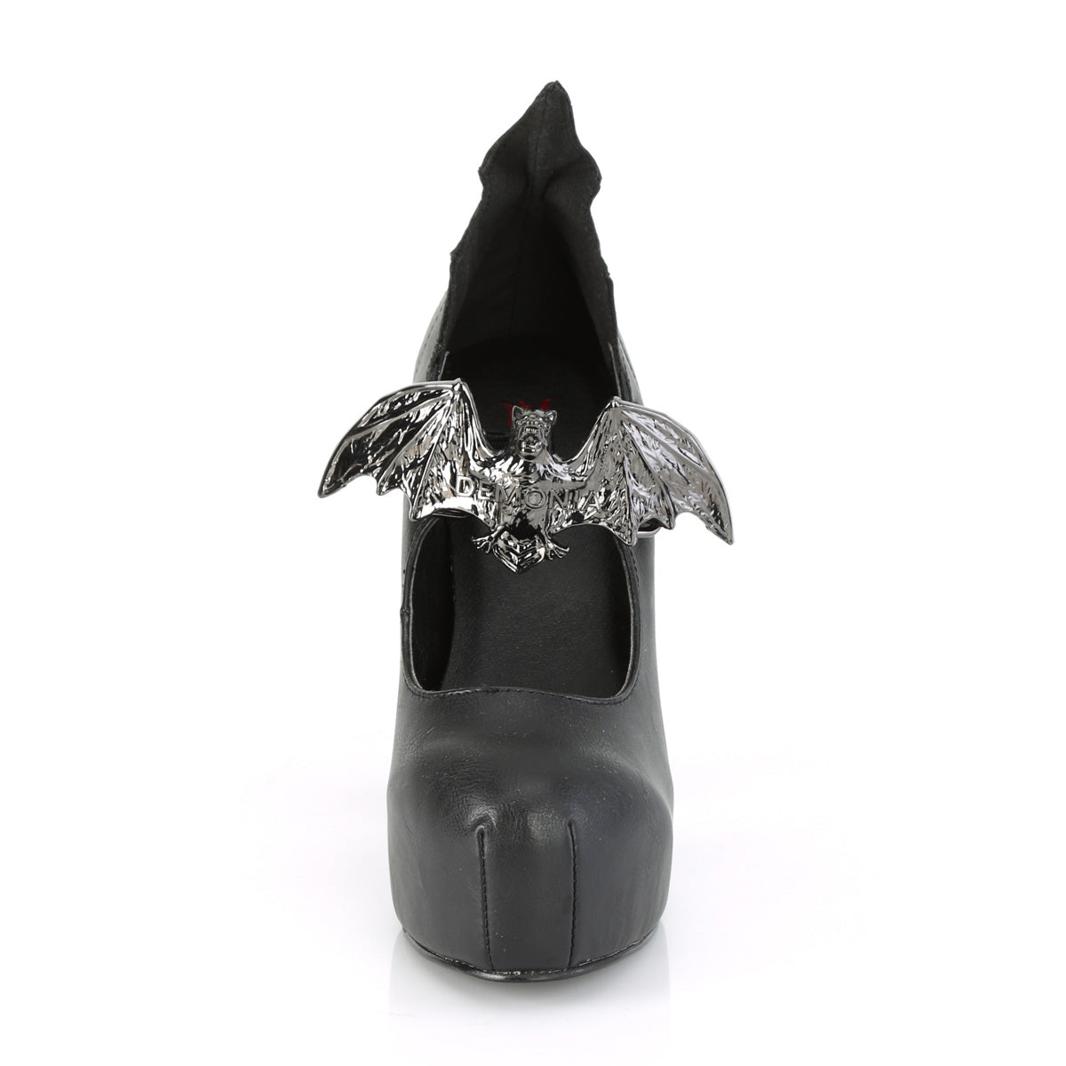 DemoniaCult Pompes pour femmes DEMON-18 Cuir végétalien BLK