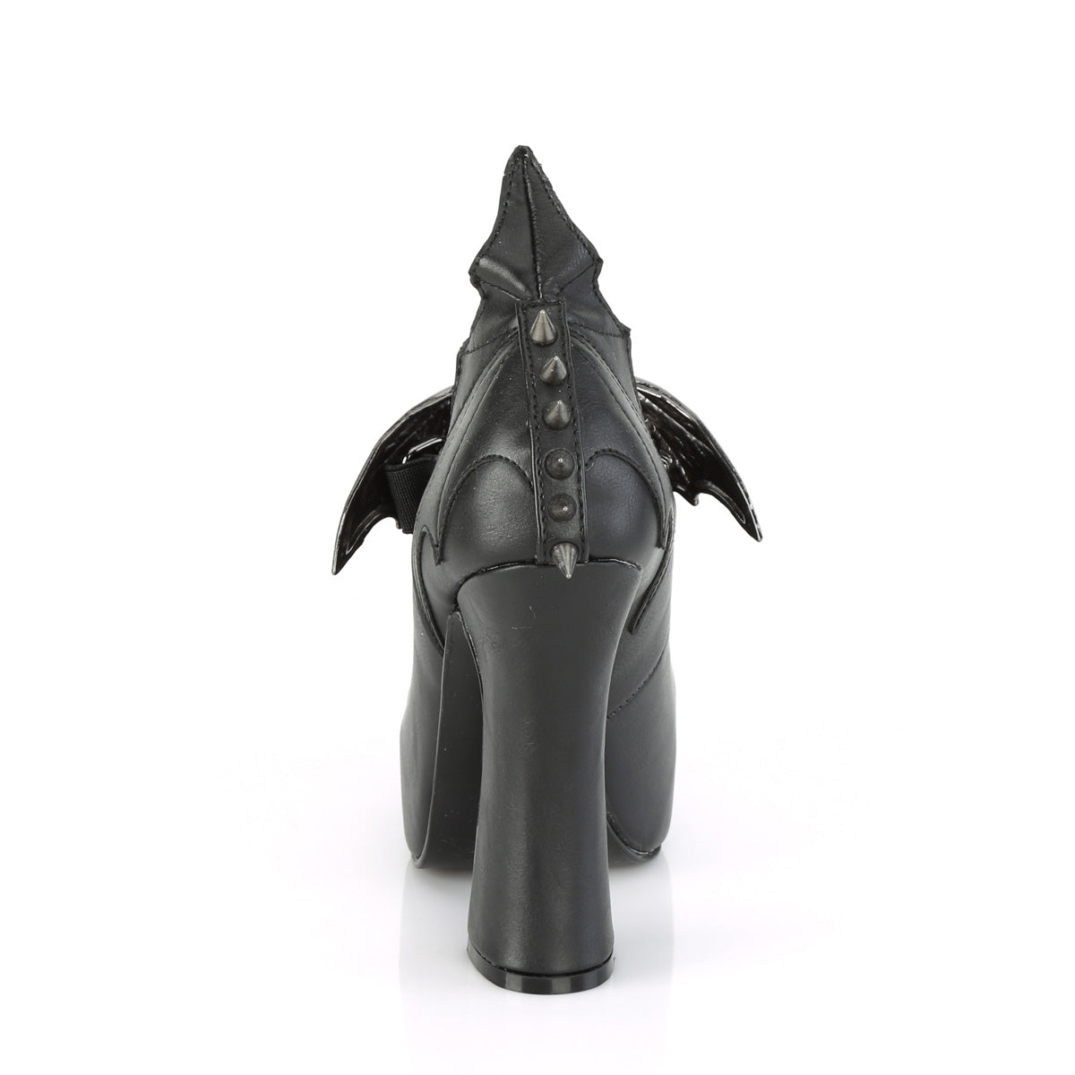 DemoniaCult Pompes pour femmes DEMON-18 Cuir végétalien BLK