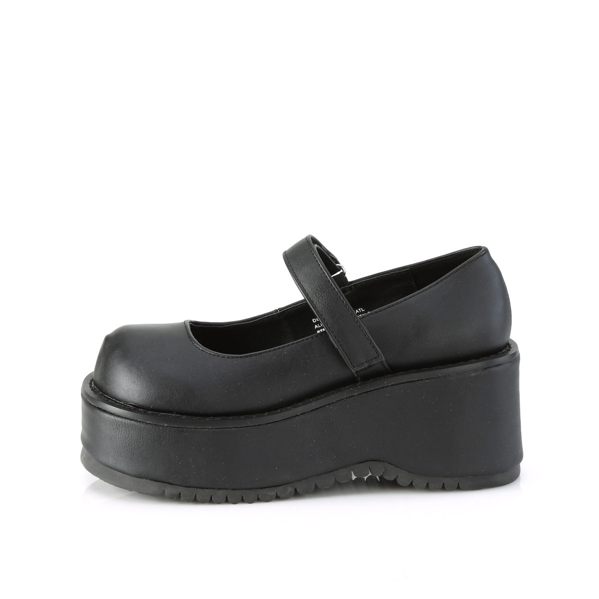 DemoniaCult Pompes pour femmes DOLLIE-01 Cuir végétalien BLK